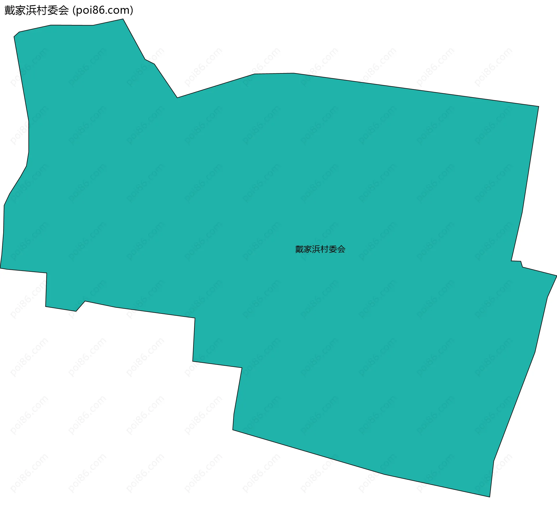 戴家浜村委会边界地图