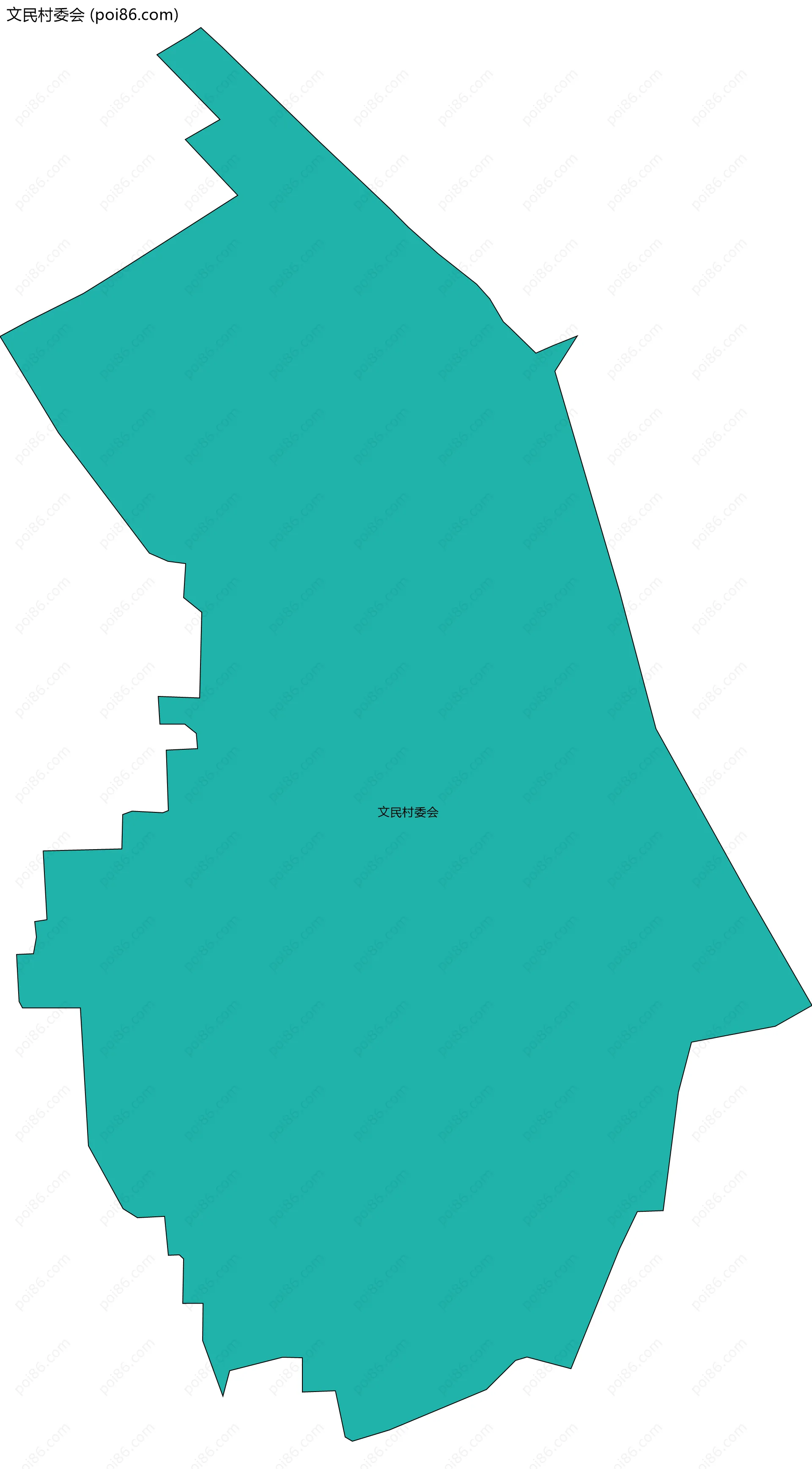 文民村委会边界地图