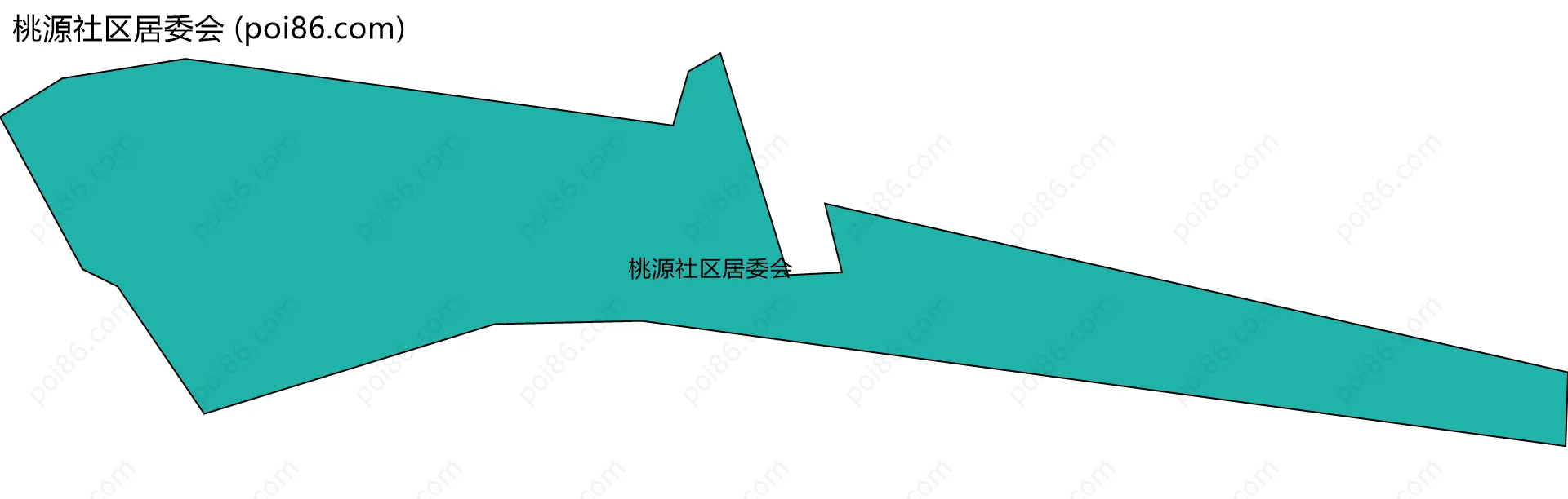 桃源社区居委会边界地图