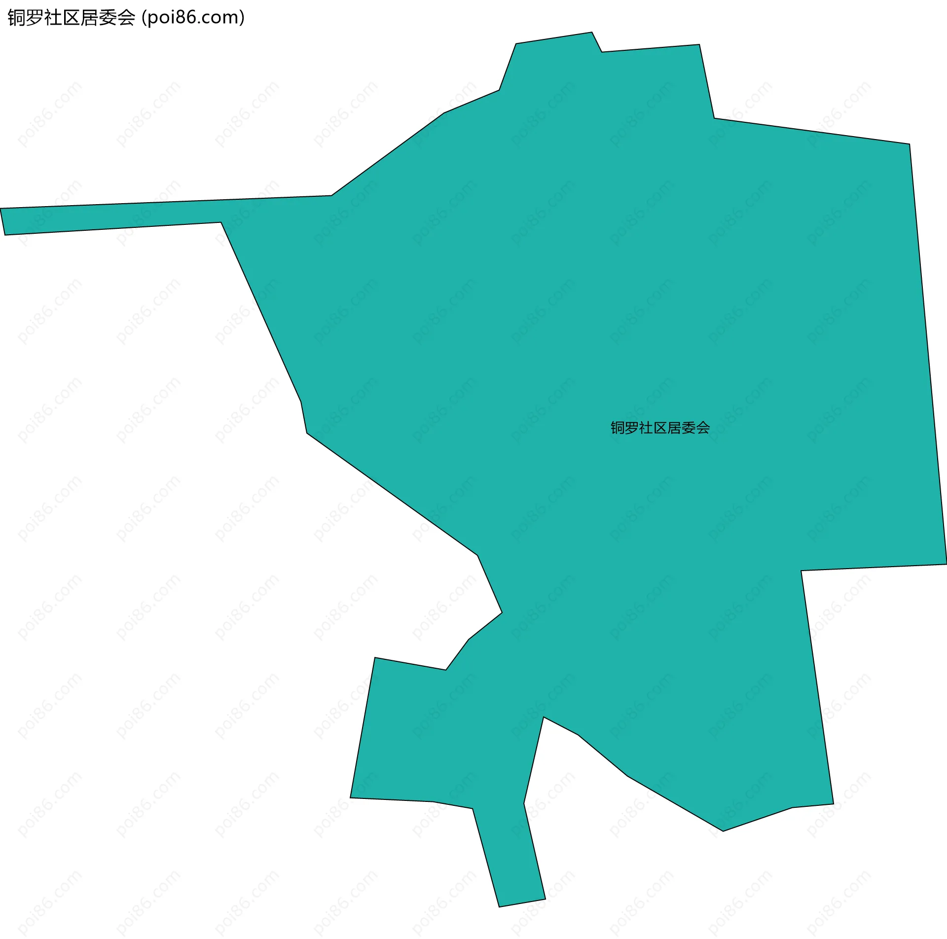 铜罗社区居委会边界地图