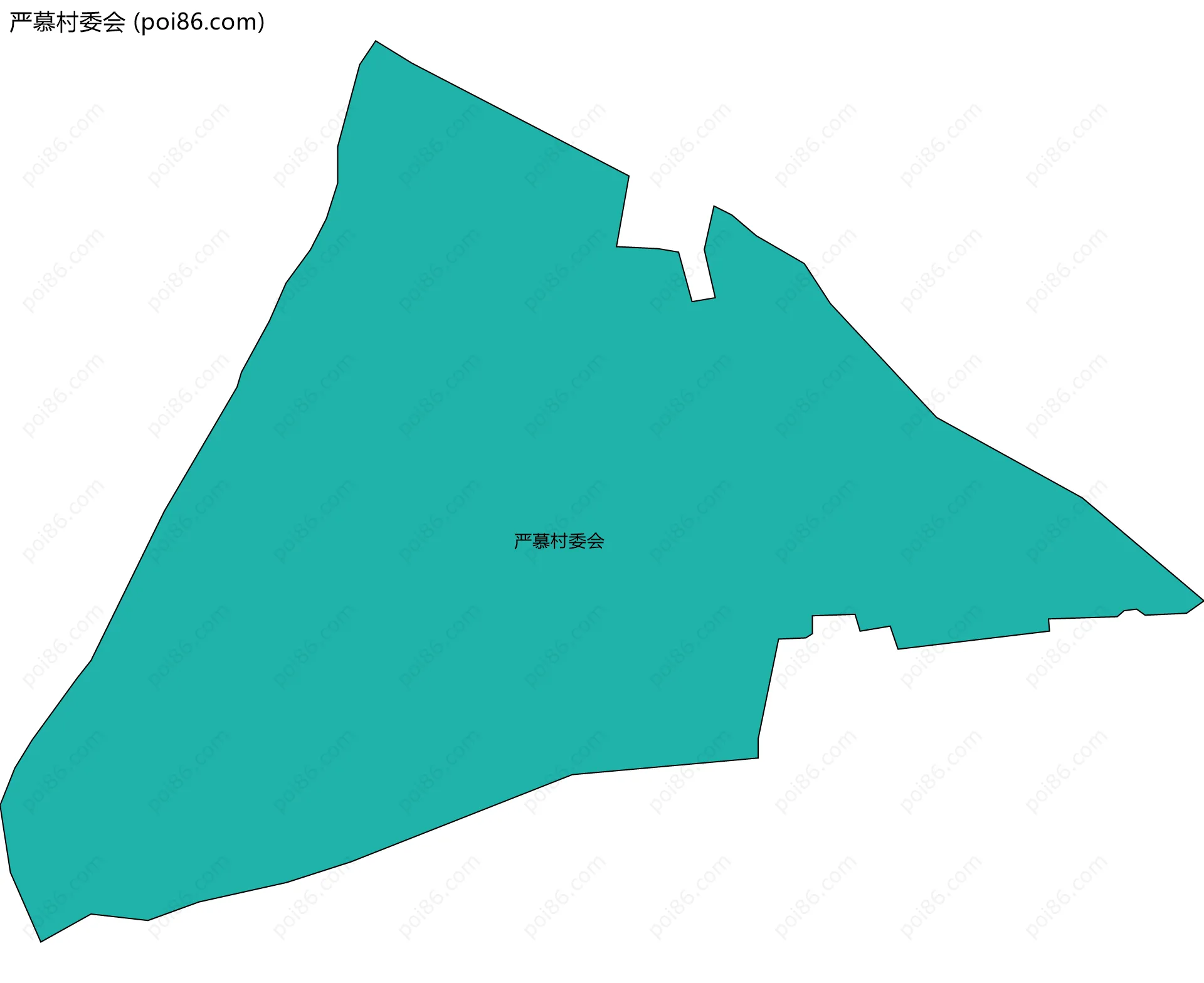 严慕村委会边界地图
