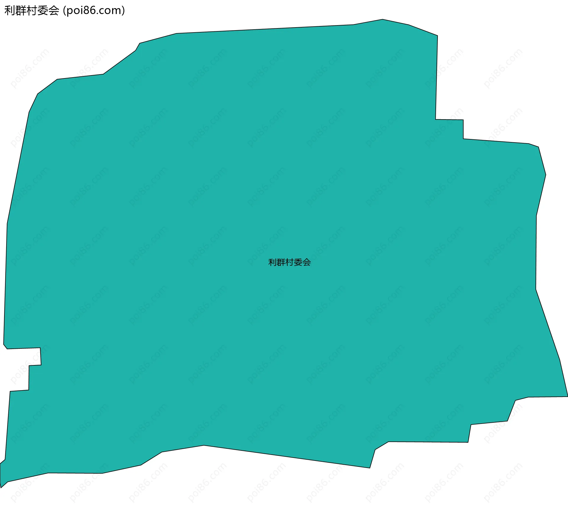 利群村委会边界地图