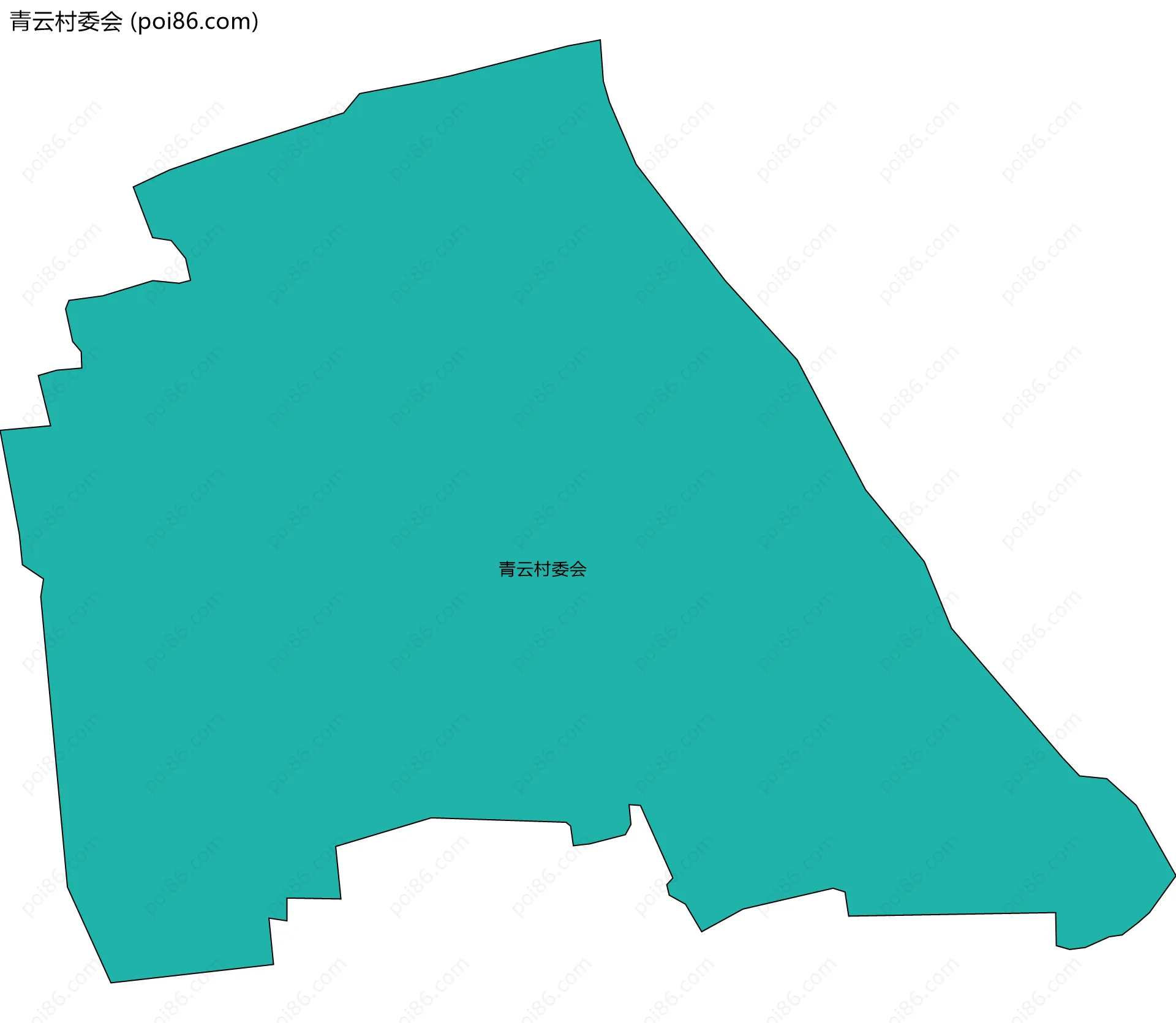 青云村委会边界地图