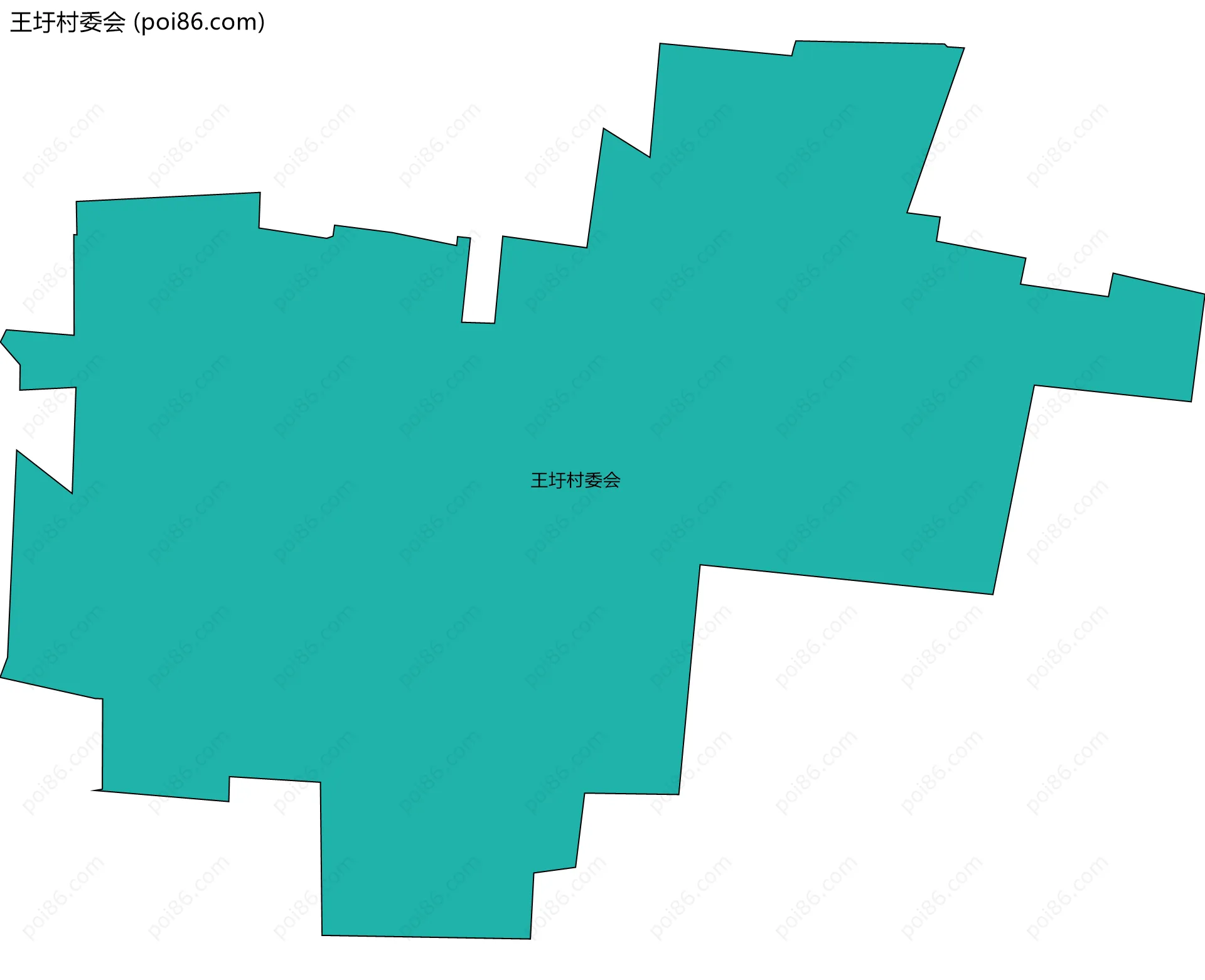 王圩村委会边界地图