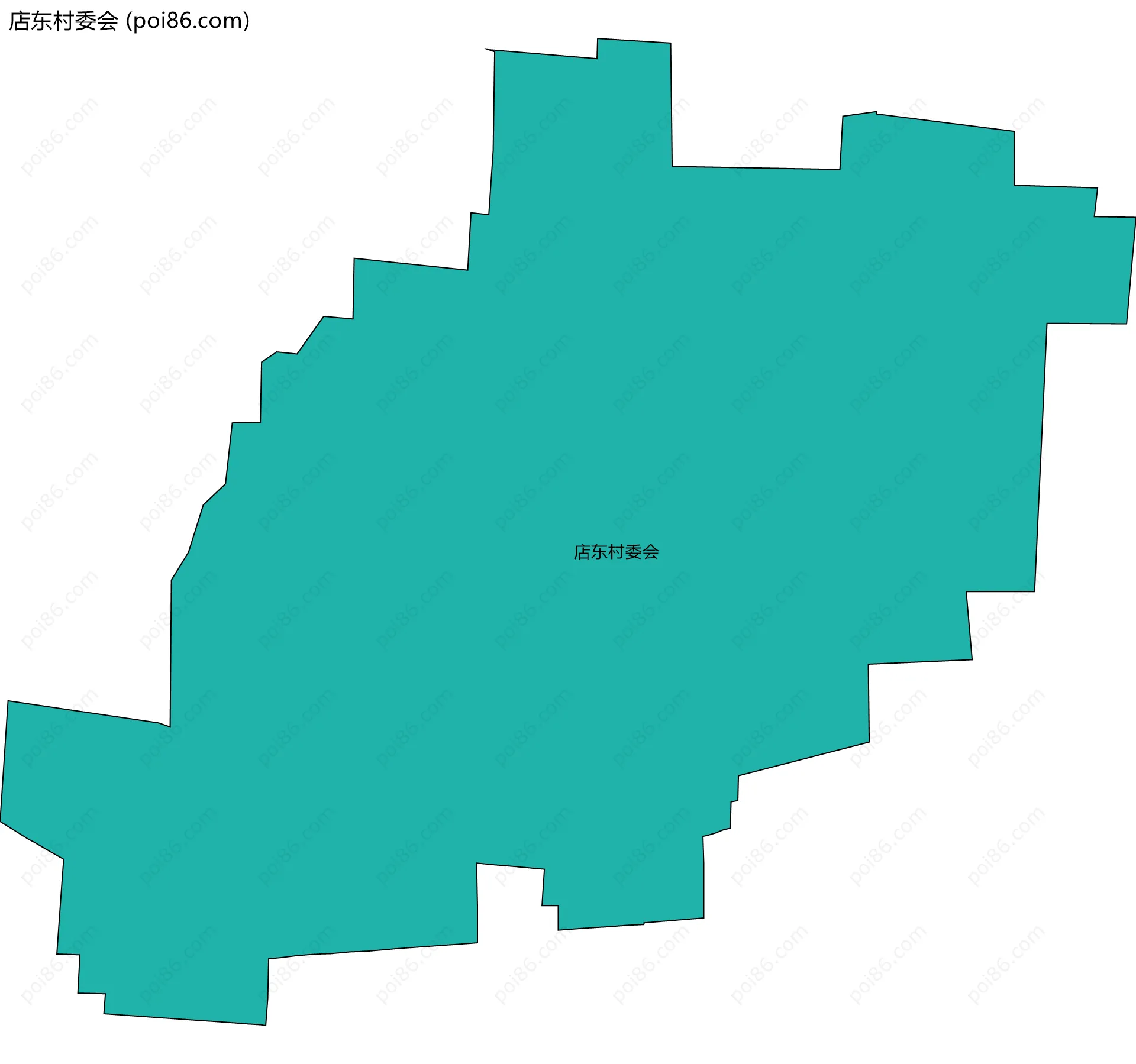 店东村委会边界地图