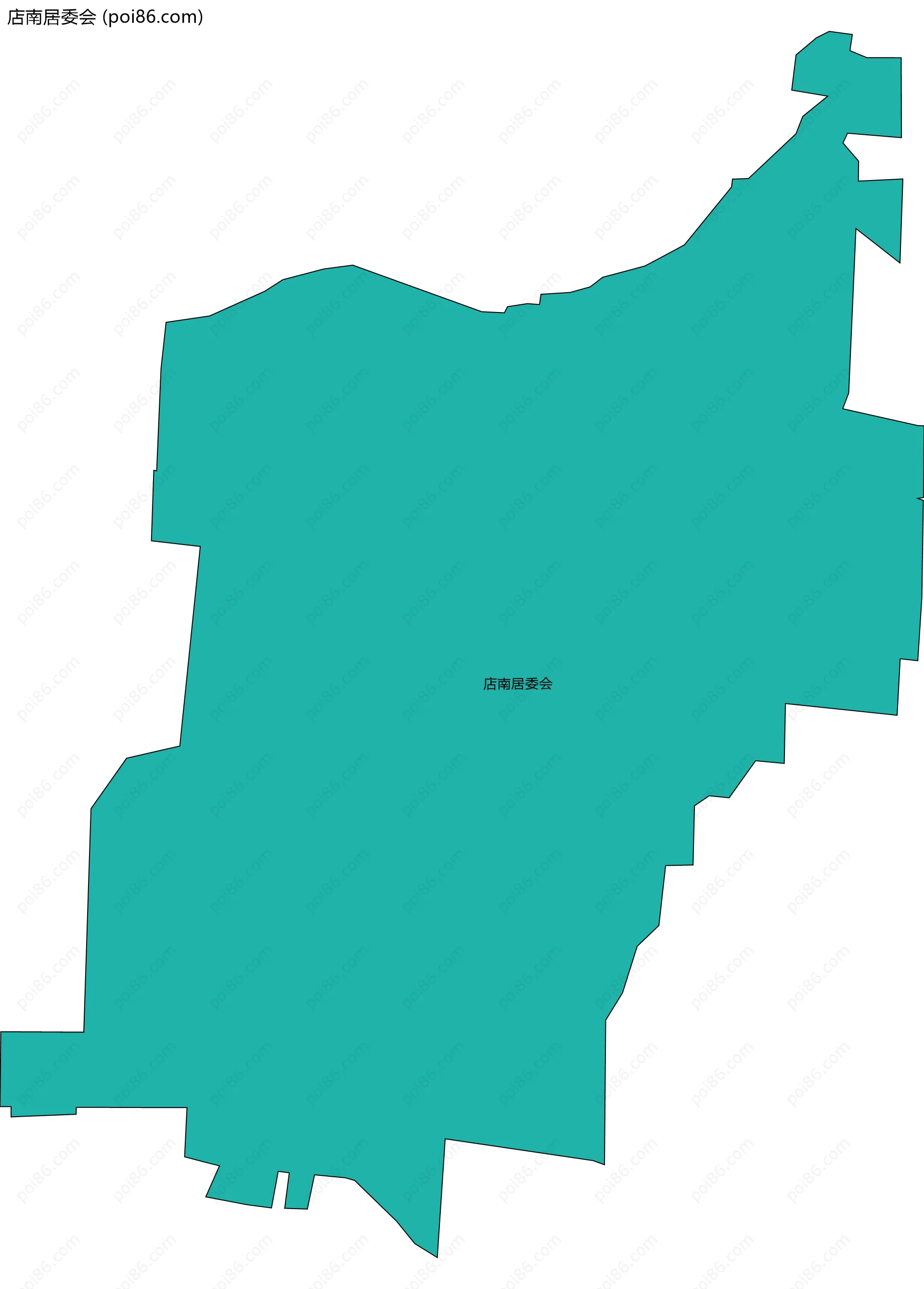 店南居委会边界地图