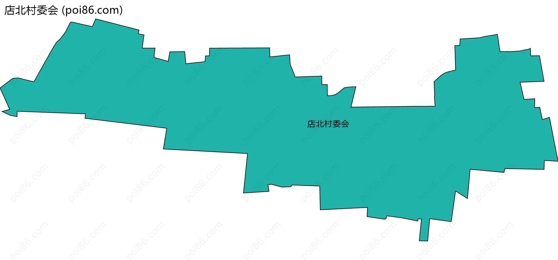 店北村委会边界地图