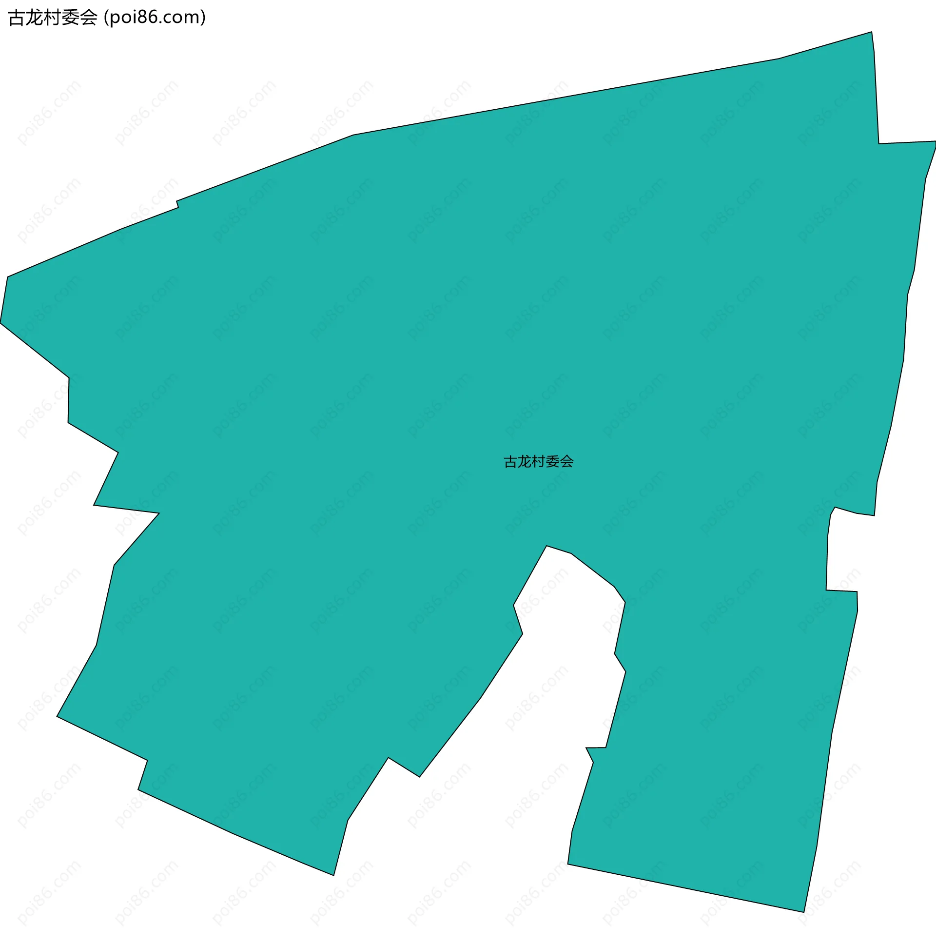 古龙村委会边界地图