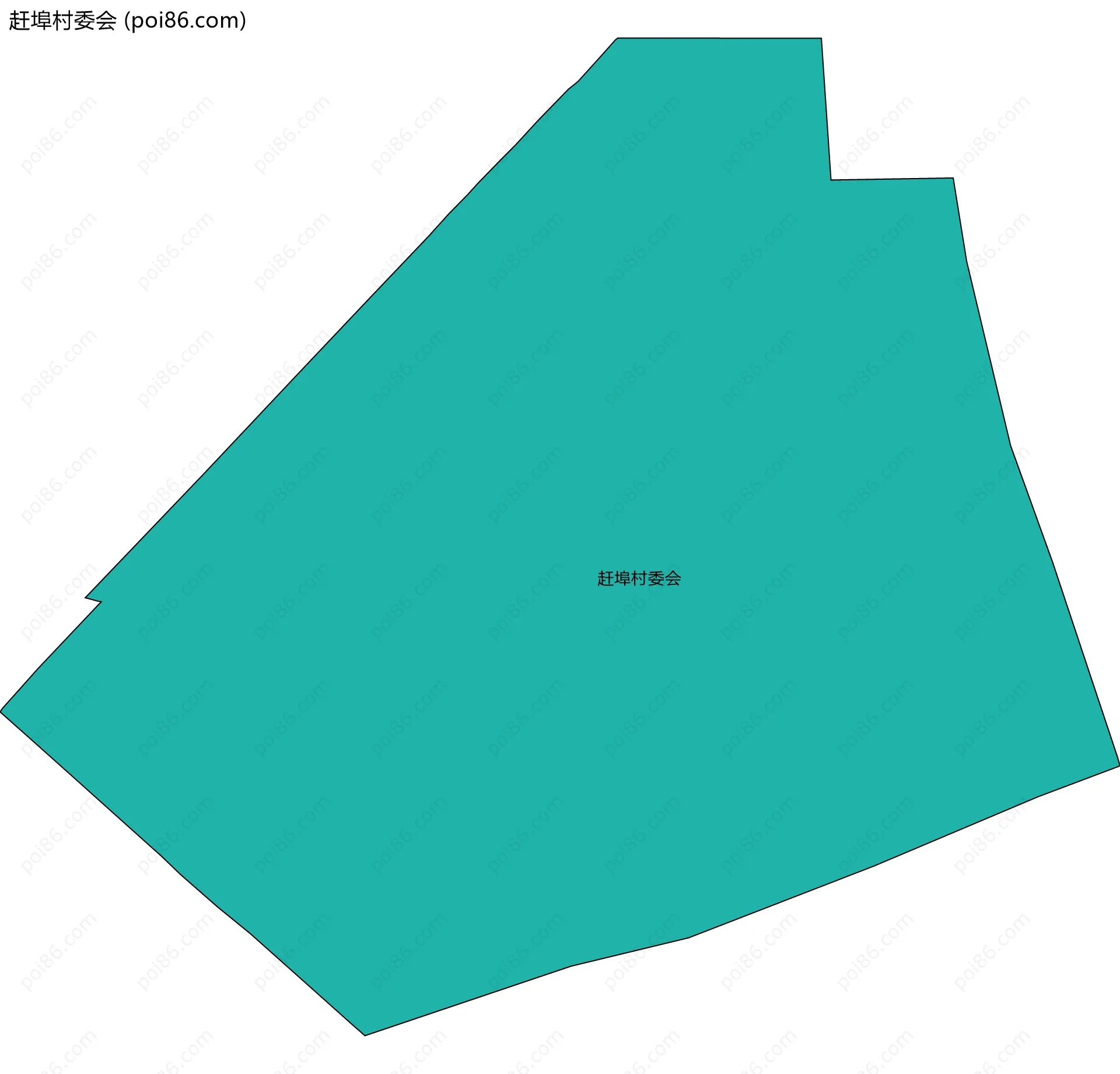 赶埠村委会边界地图