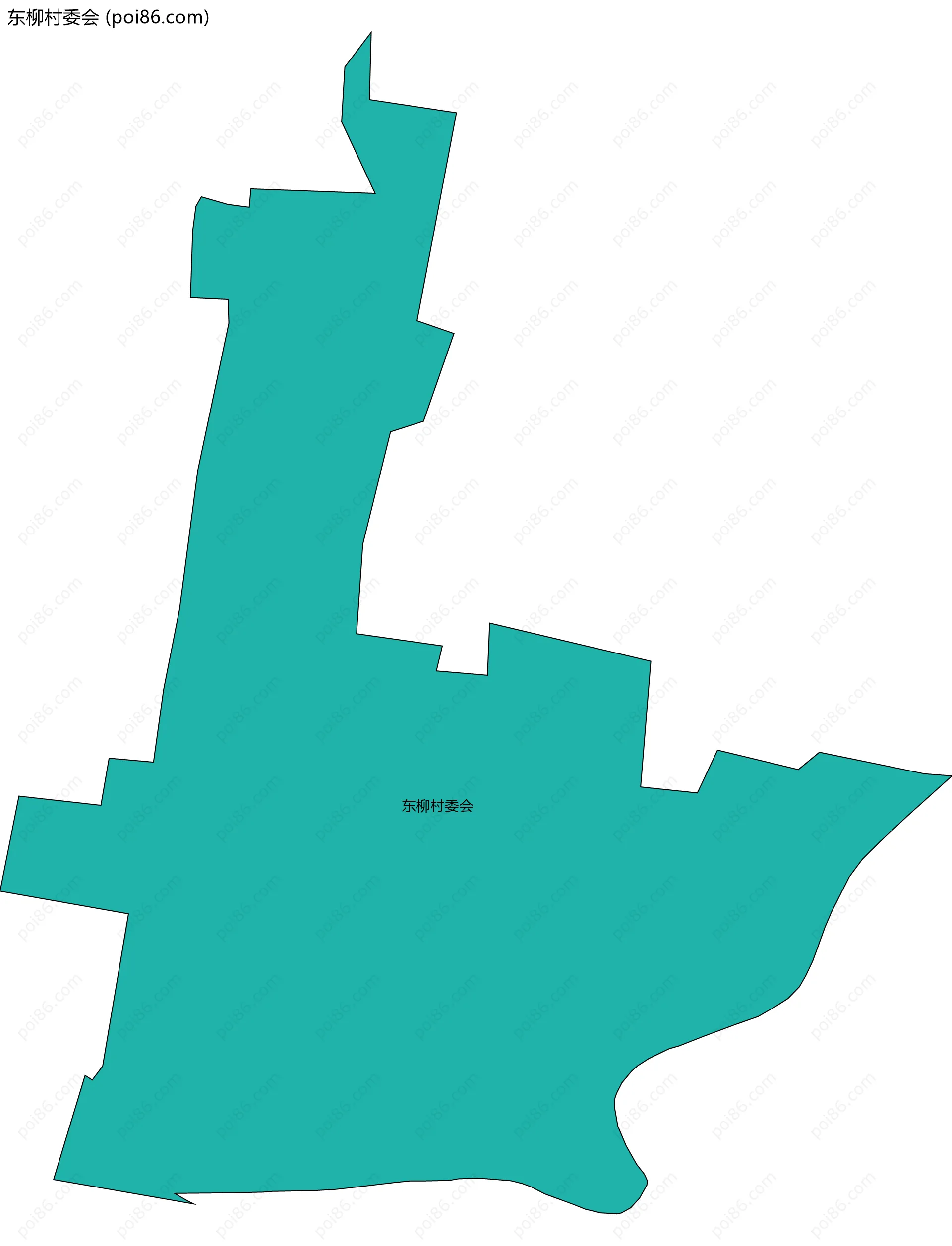 东柳村委会边界地图