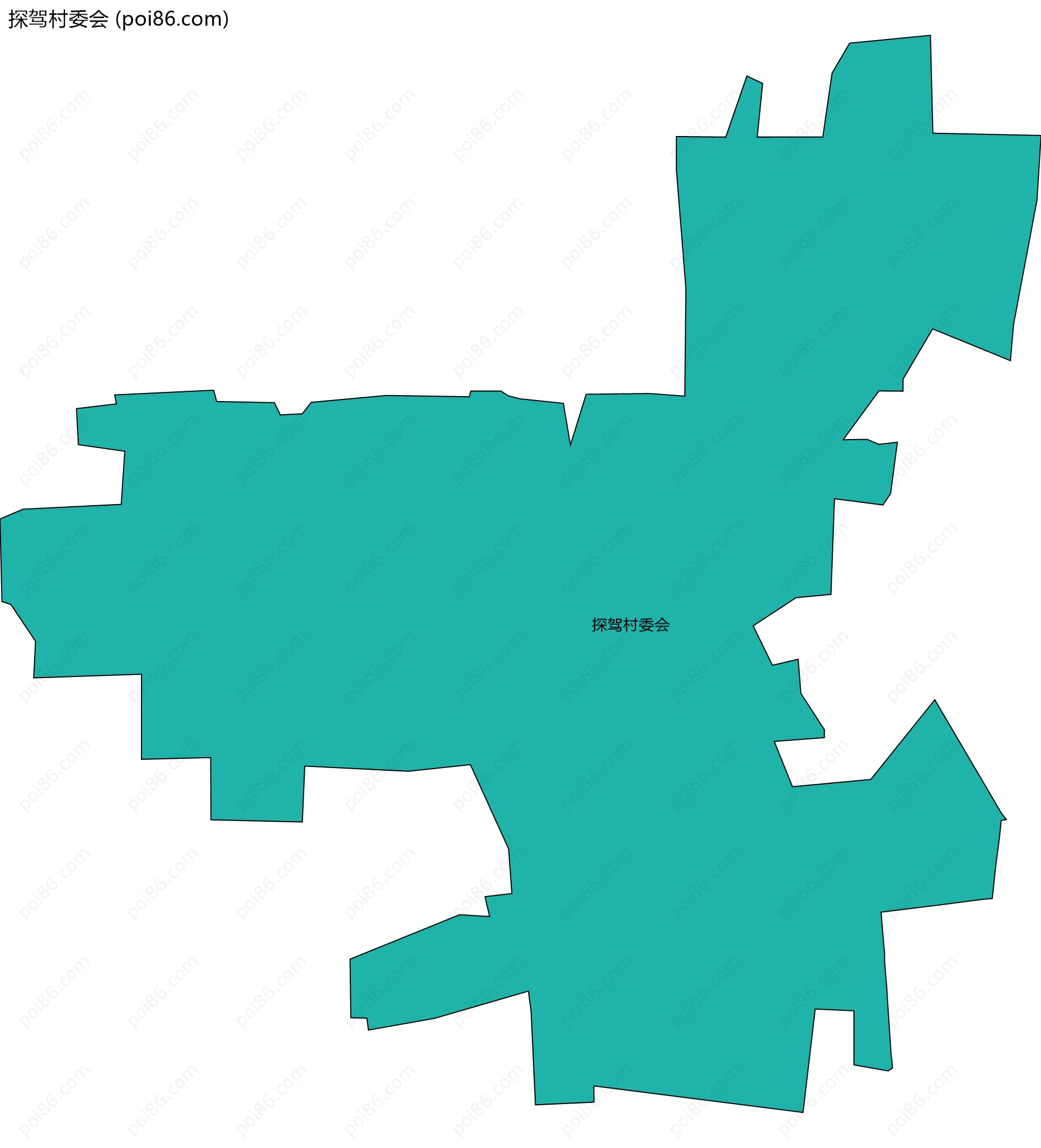 探驾村委会边界地图