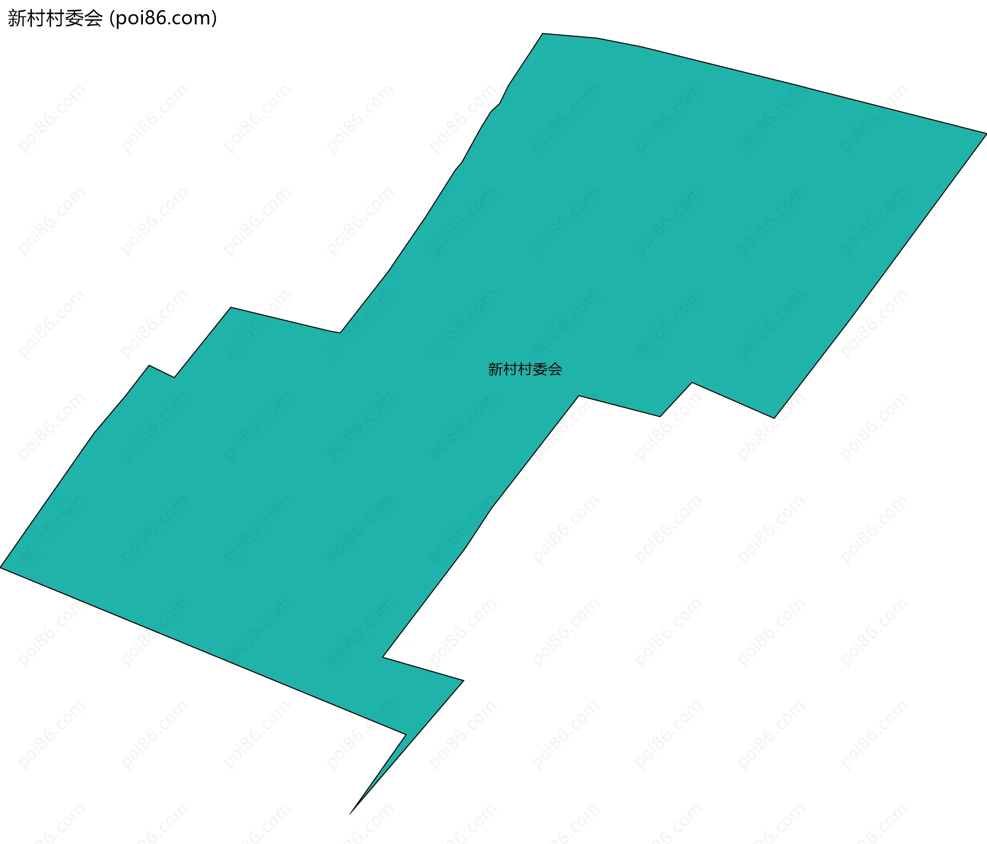 新村村委会边界地图