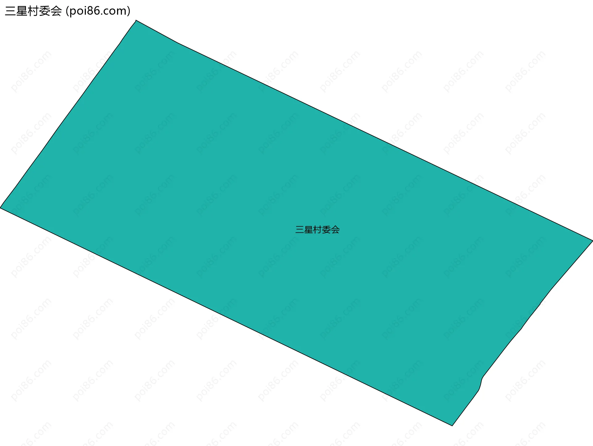 三星村委会边界地图