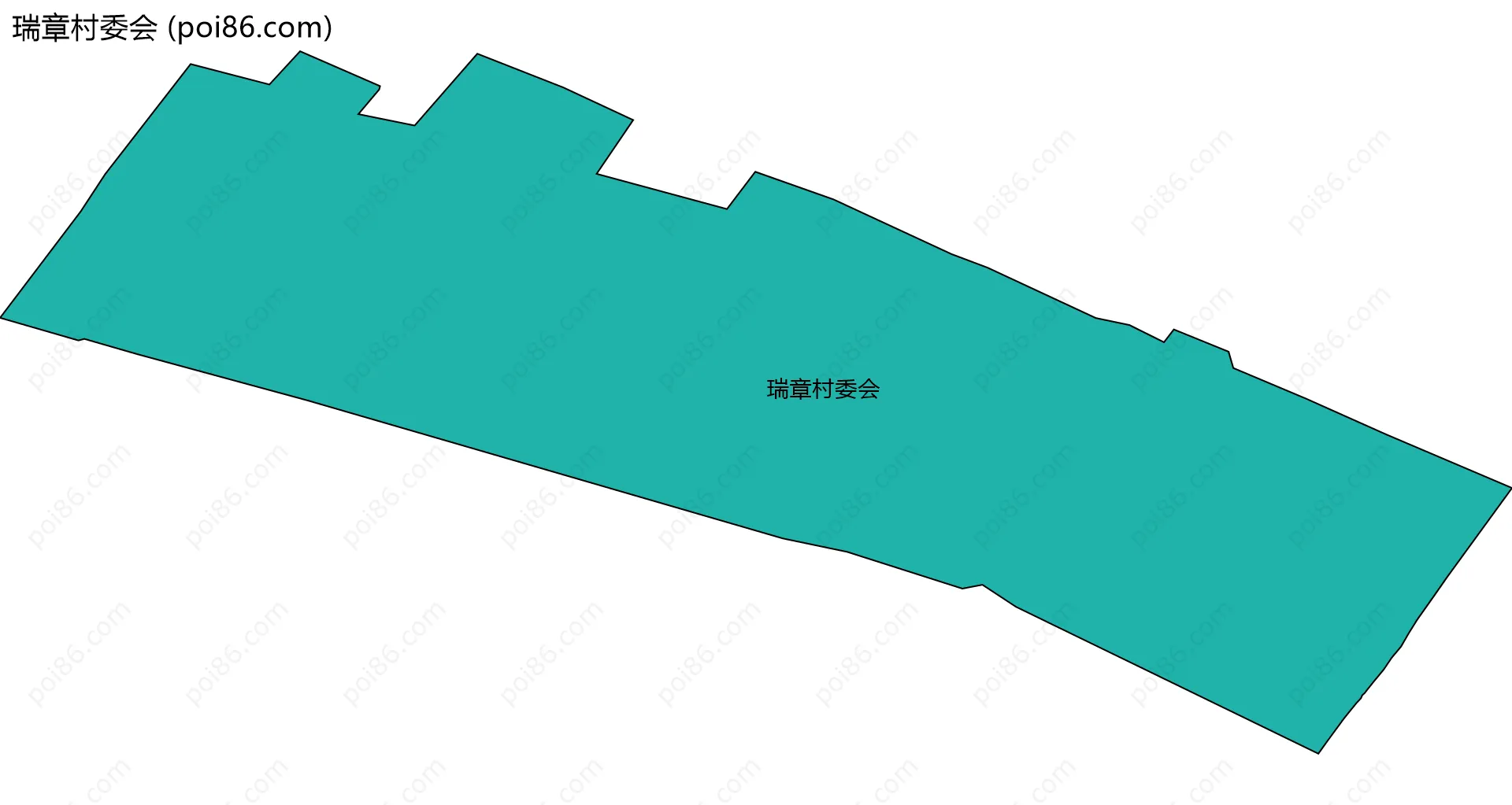 瑞章村委会边界地图