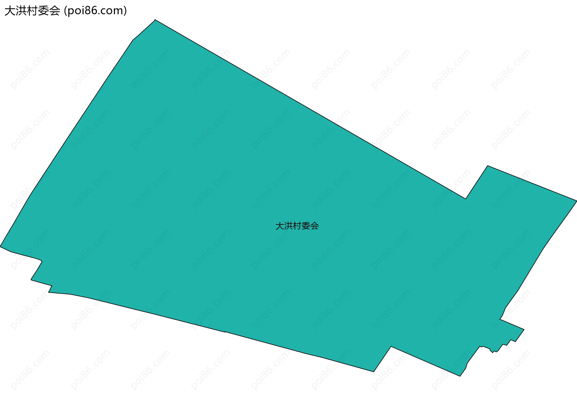 大洪村委会边界地图