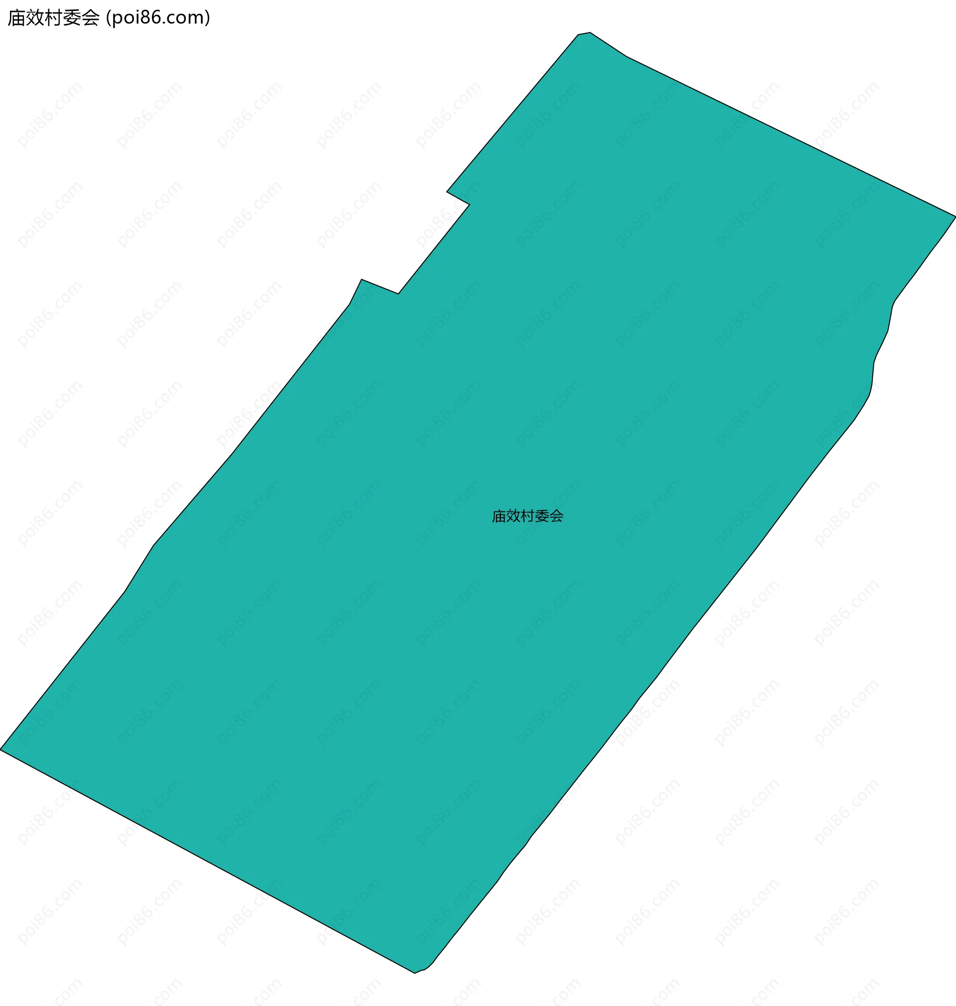 庙效村委会边界地图