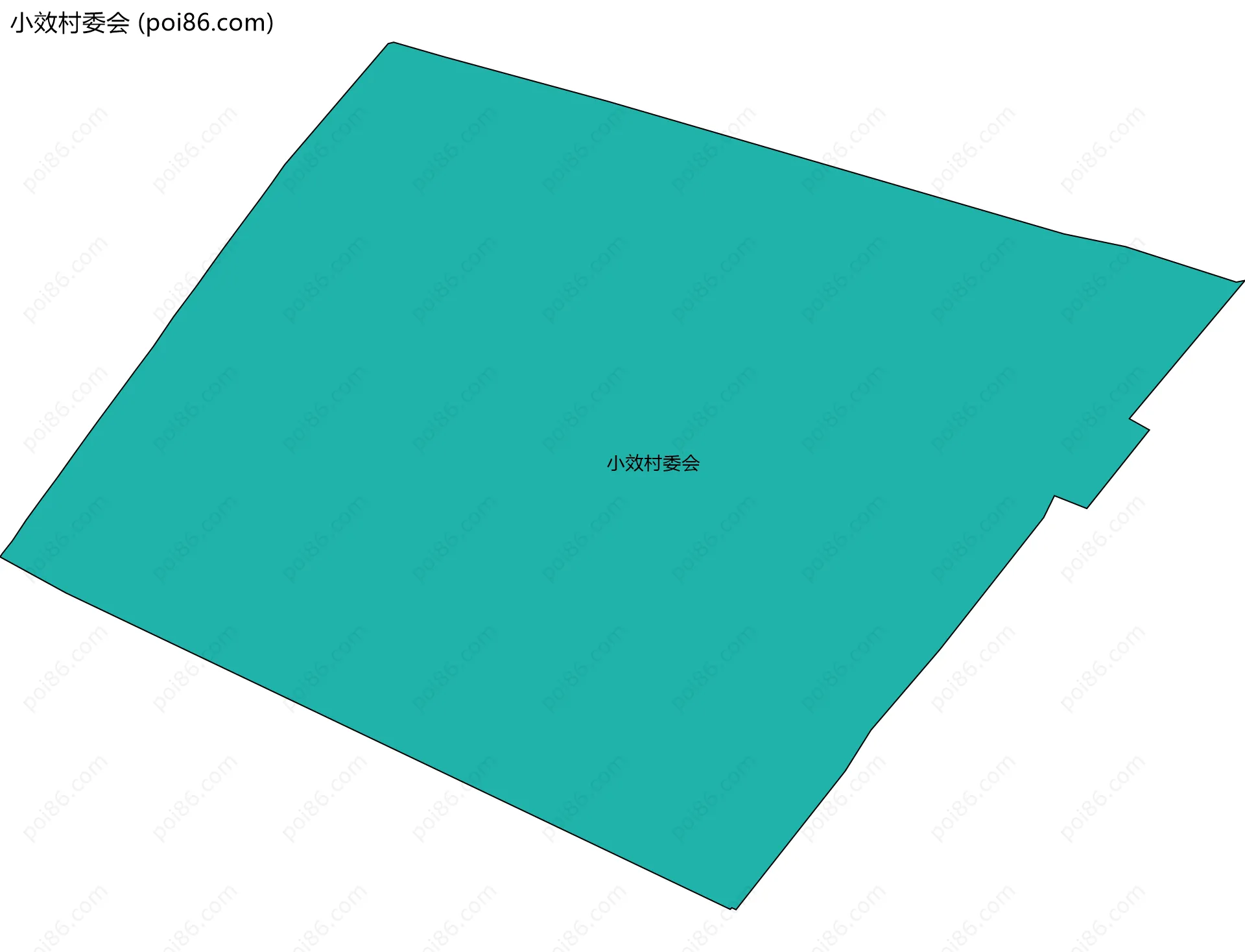 小效村委会边界地图
