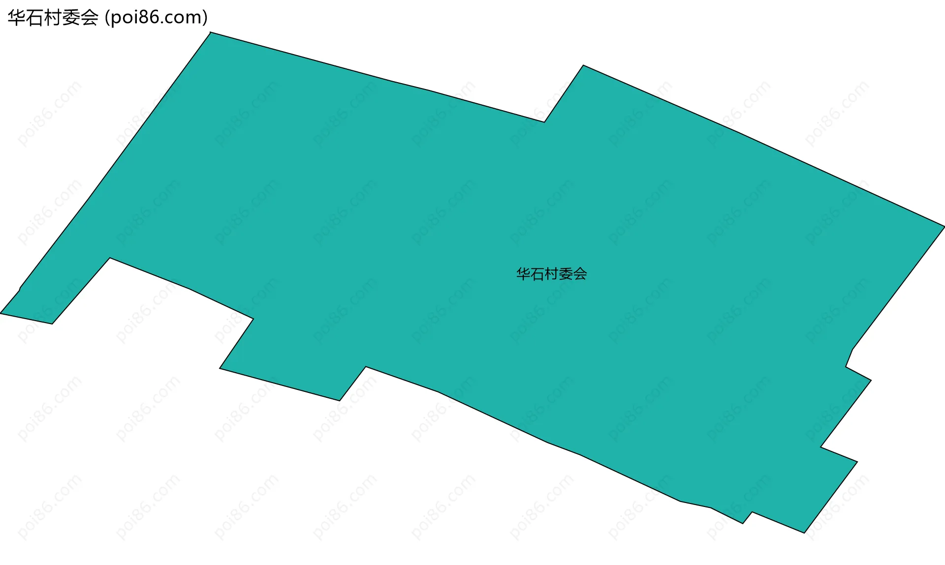 华石村委会边界地图