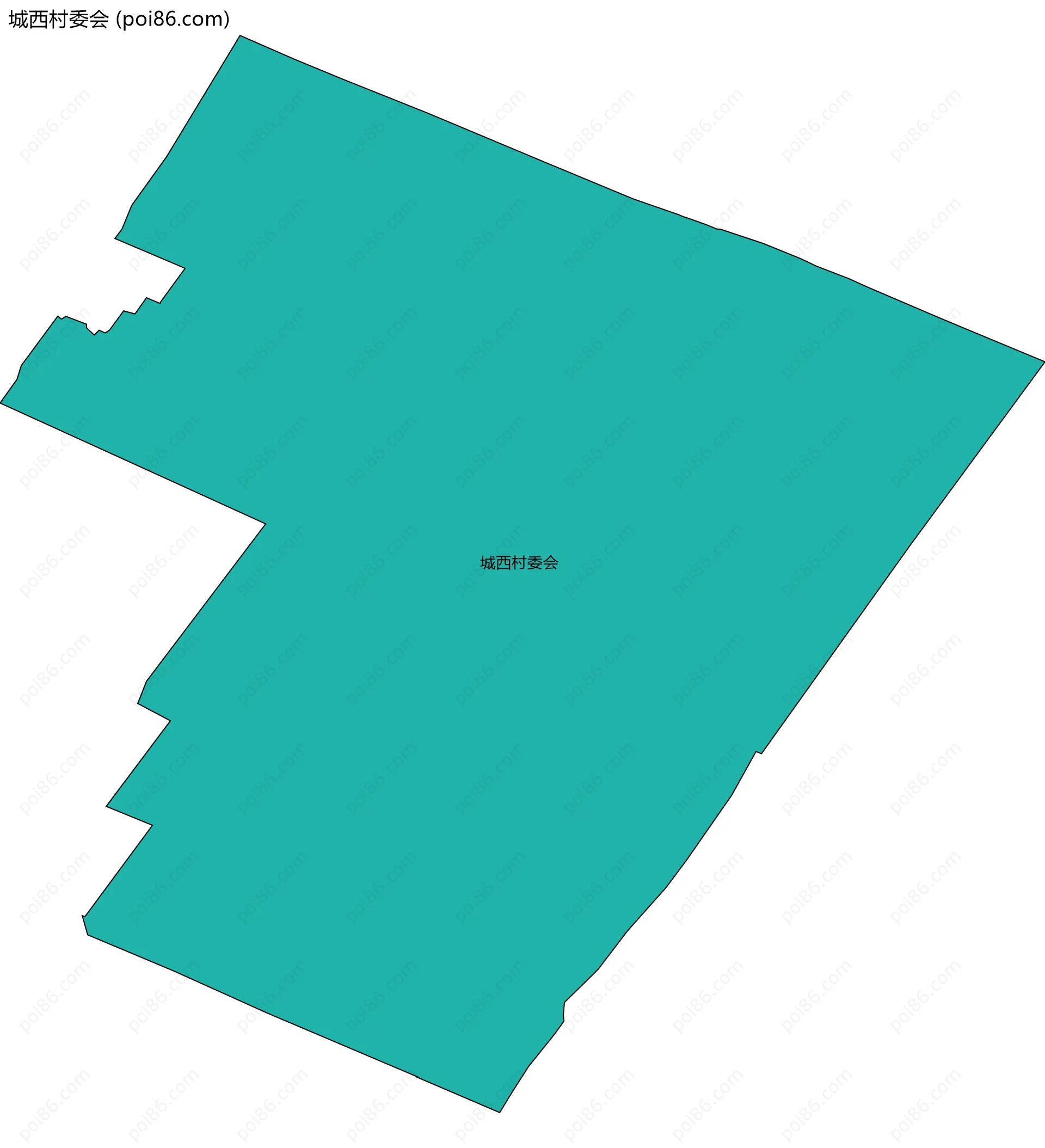 城西村委会边界地图