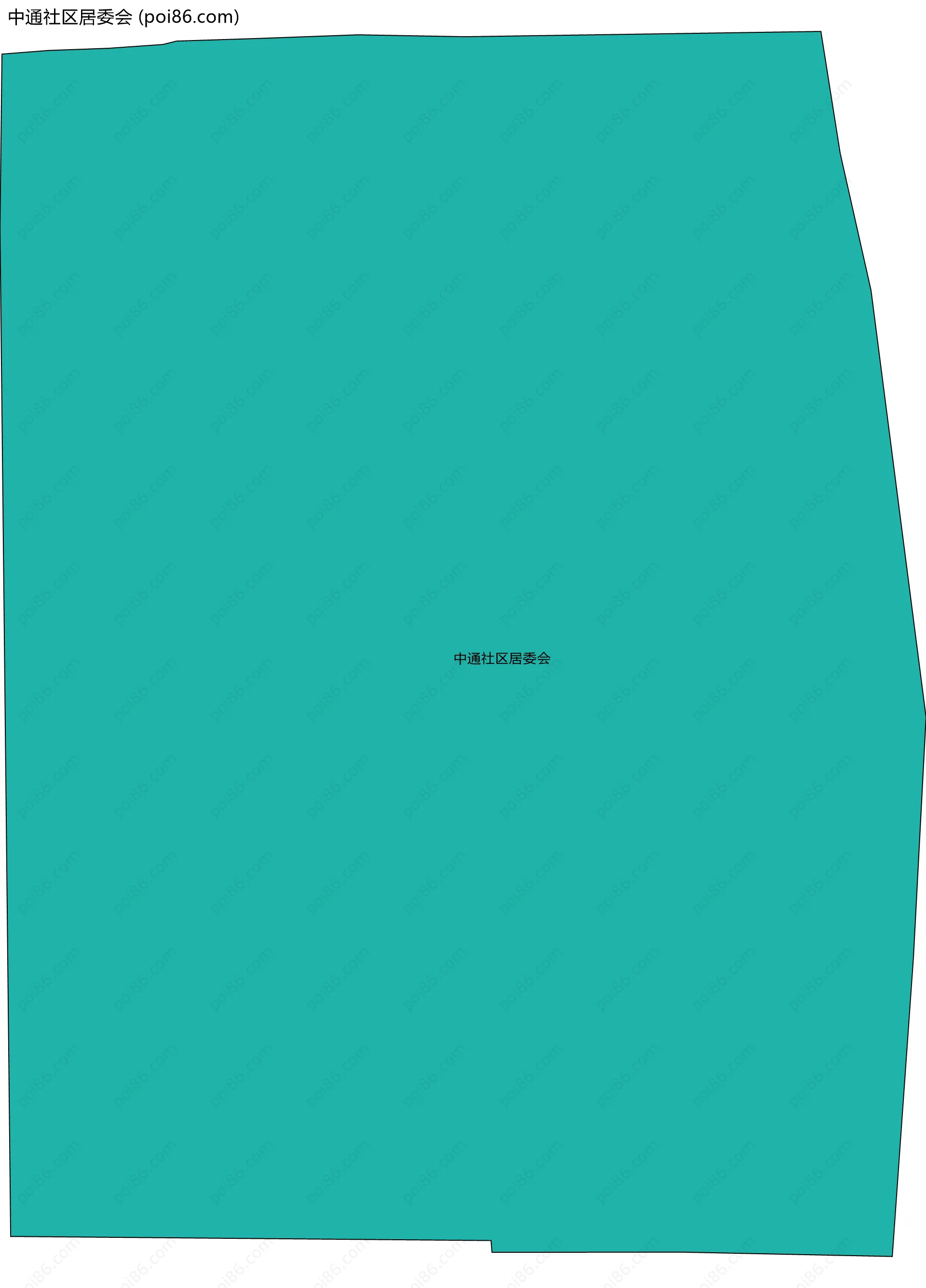 中通社区居委会边界地图