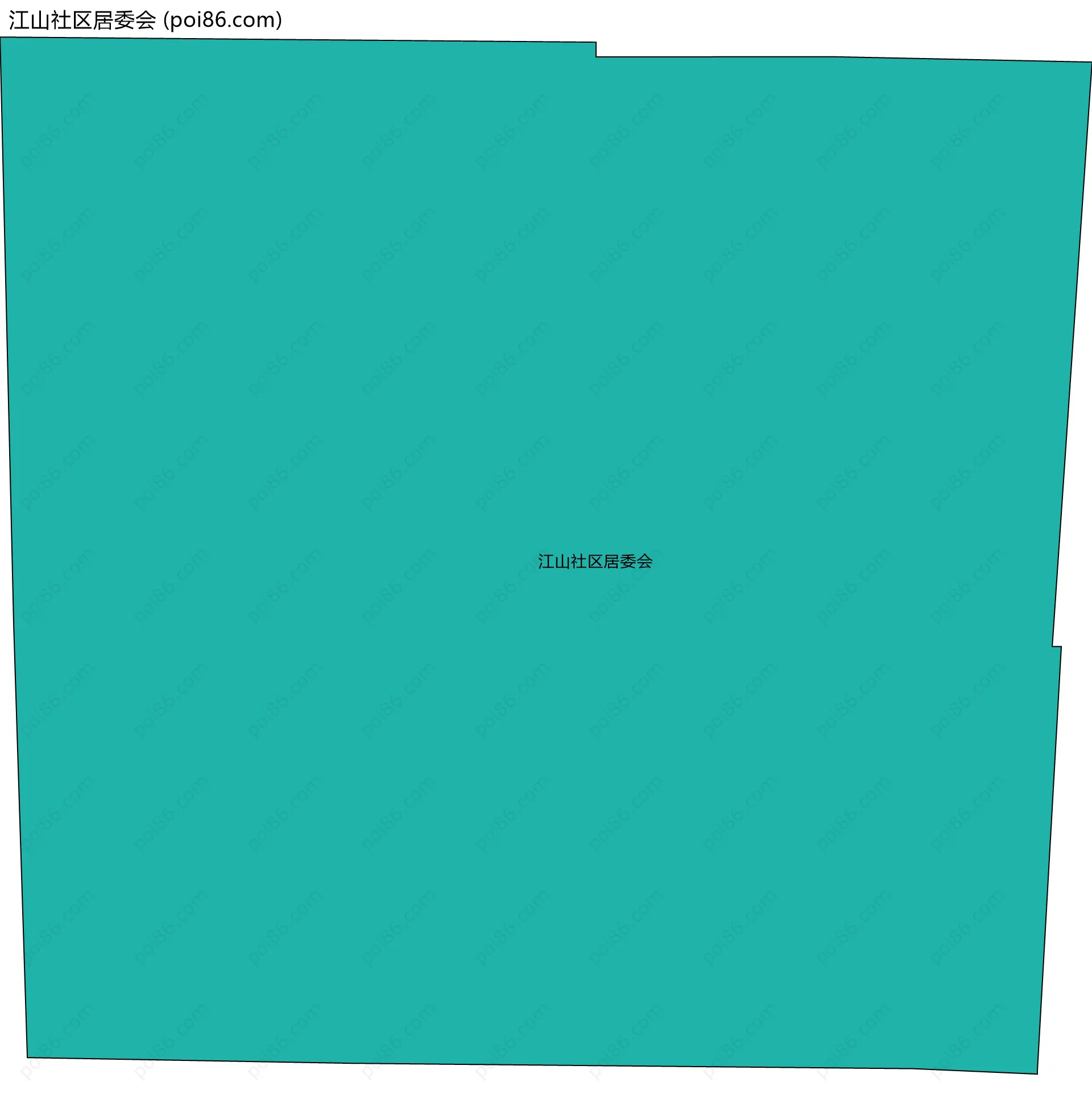 江山社区居委会边界地图