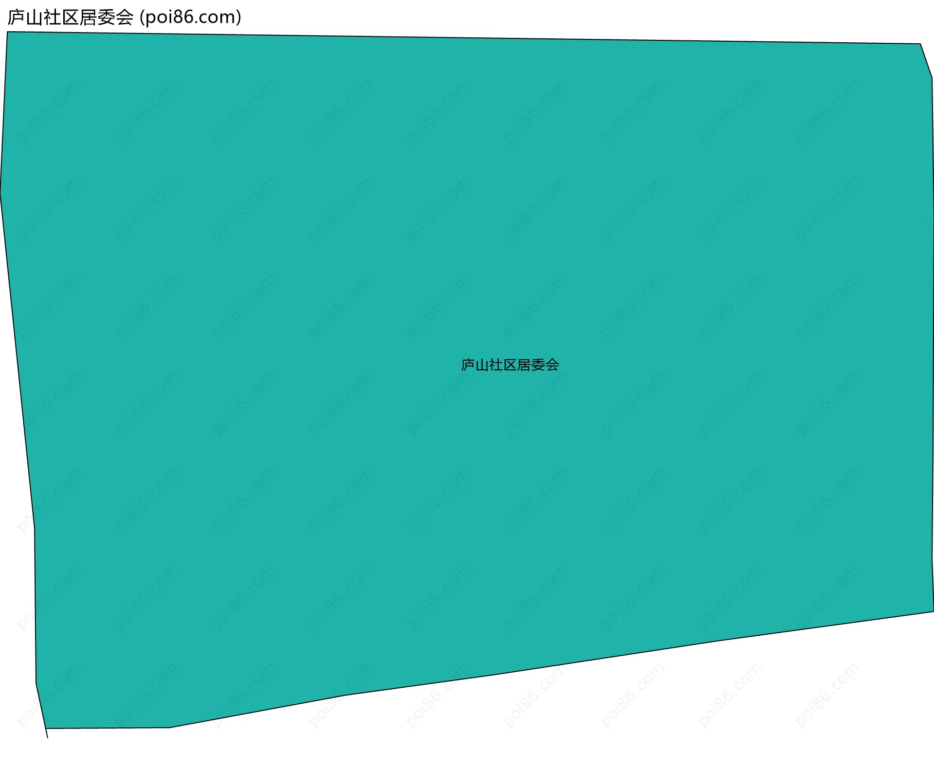 庐山社区居委会边界地图