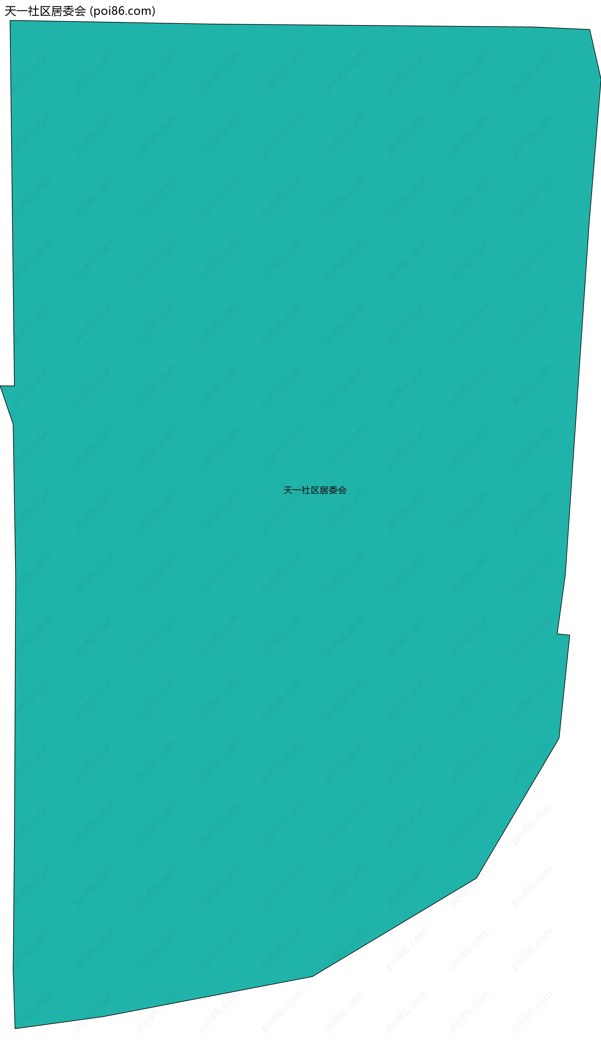 天一社区居委会边界地图