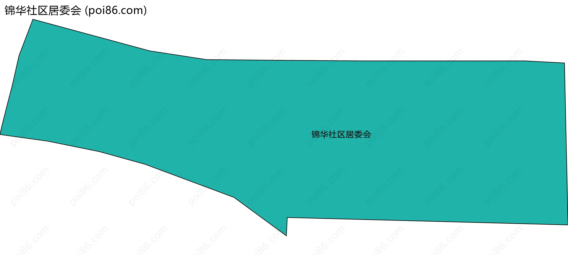 锦华社区居委会边界地图