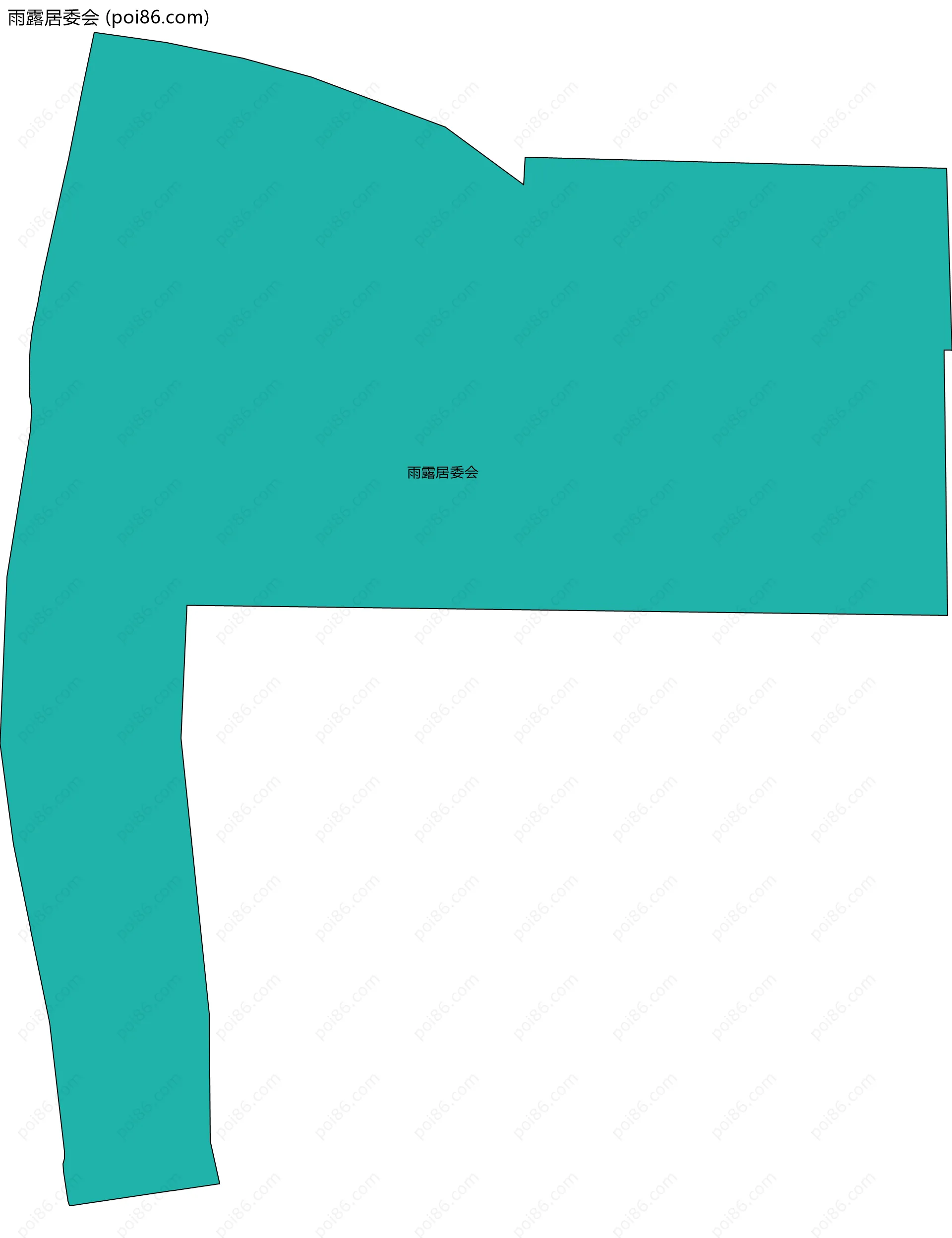 雨露居委会边界地图