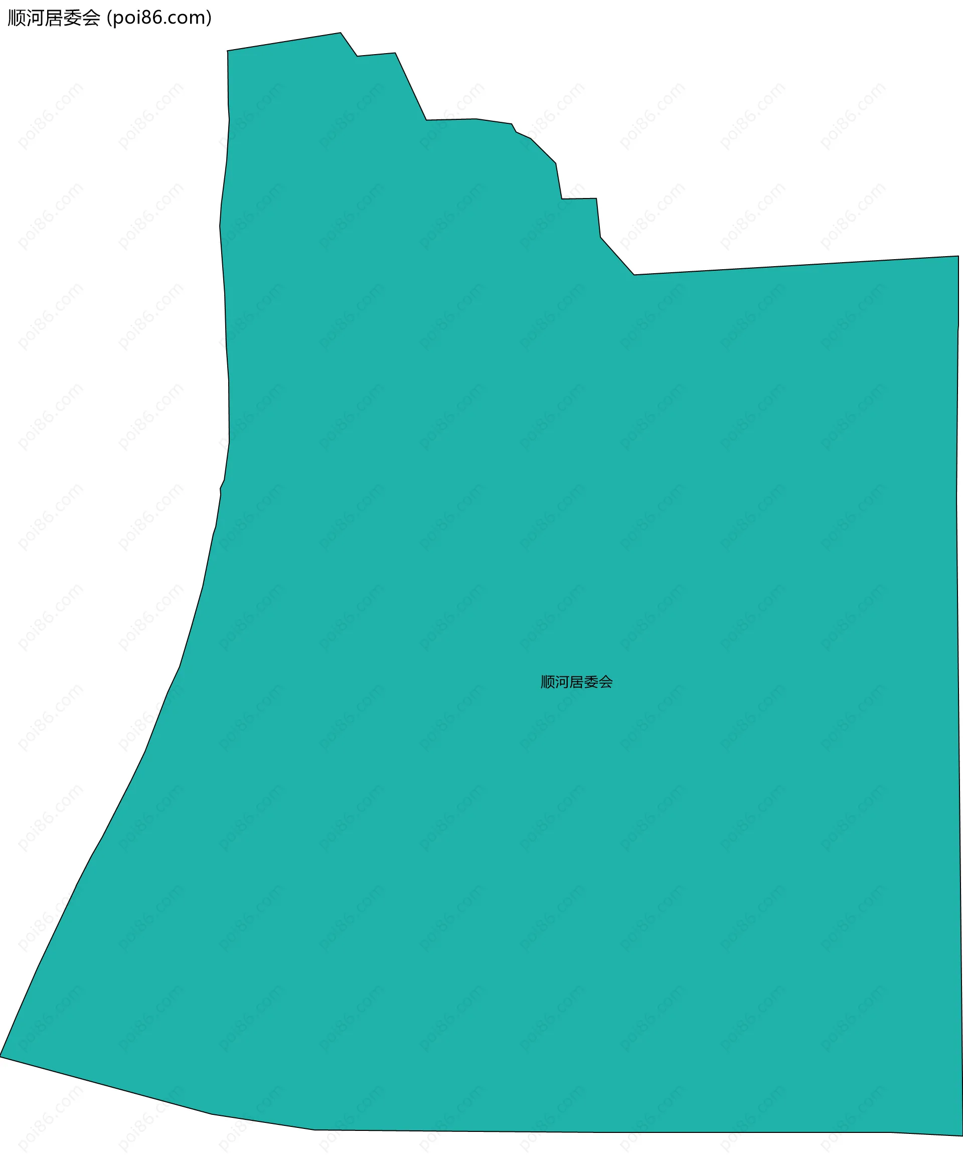 顺河居委会边界地图