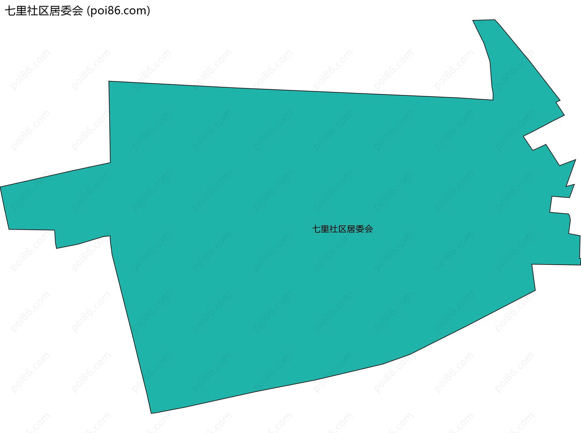 七里社区居委会边界地图