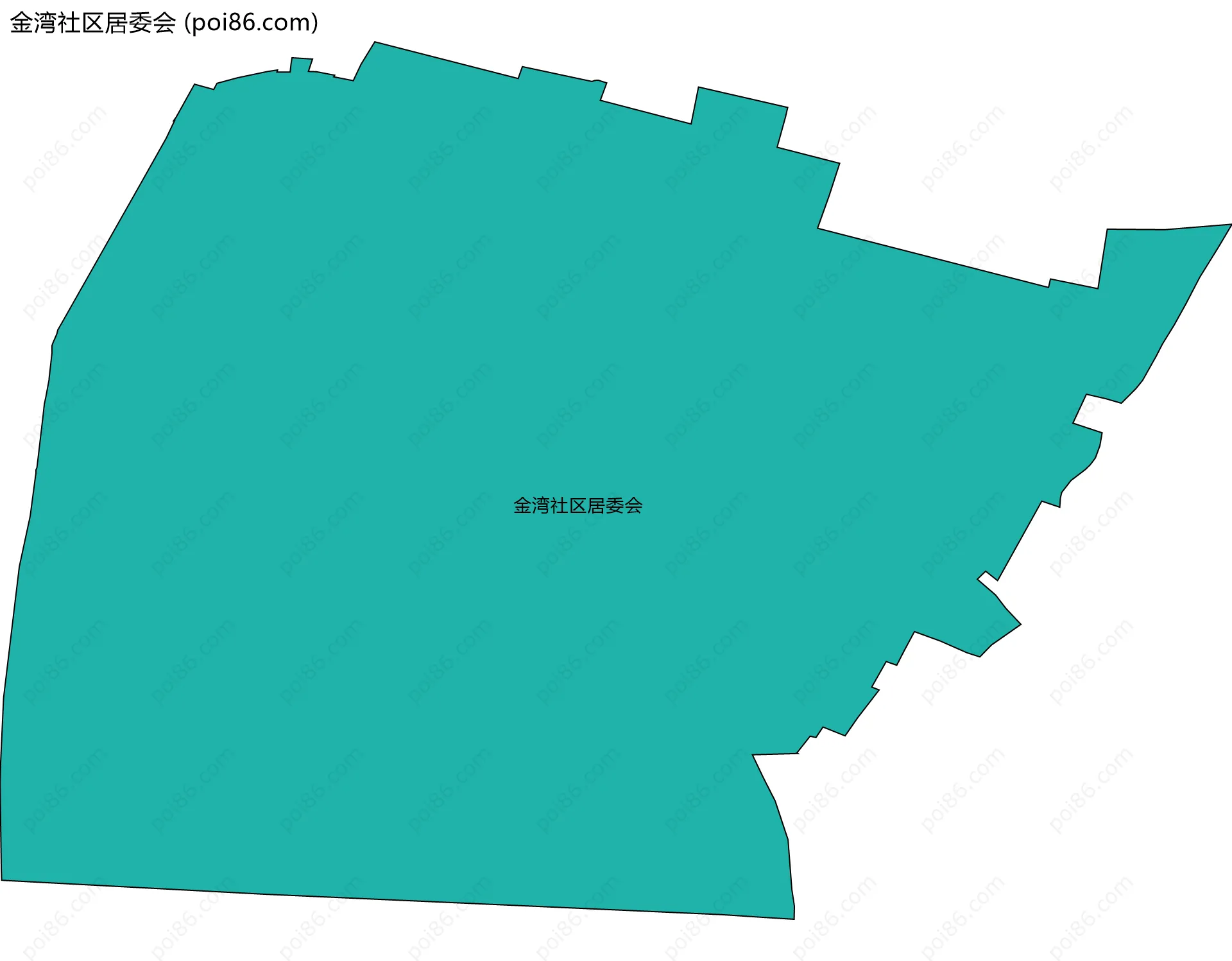 金湾社区居委会边界地图