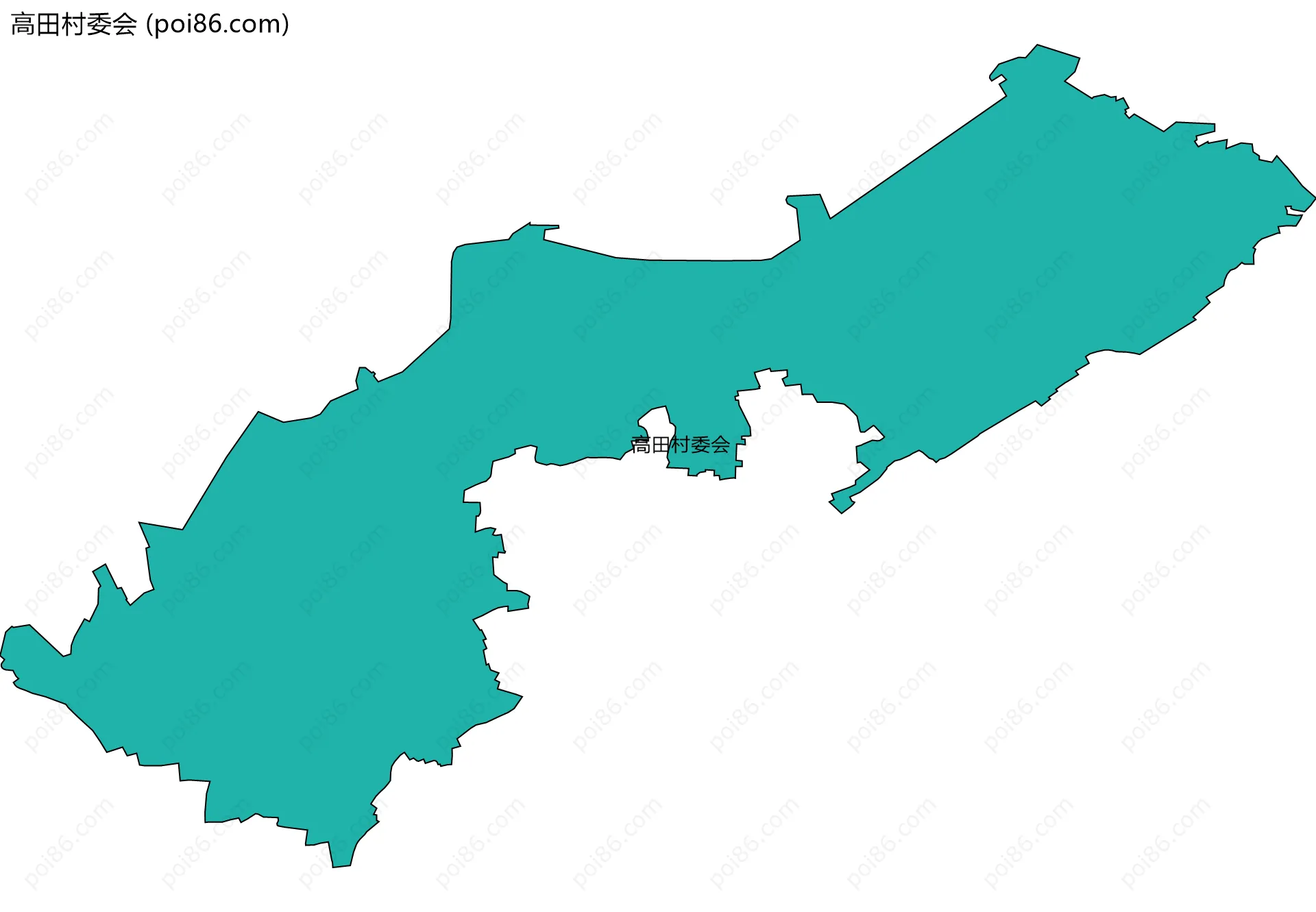高田村委会边界地图