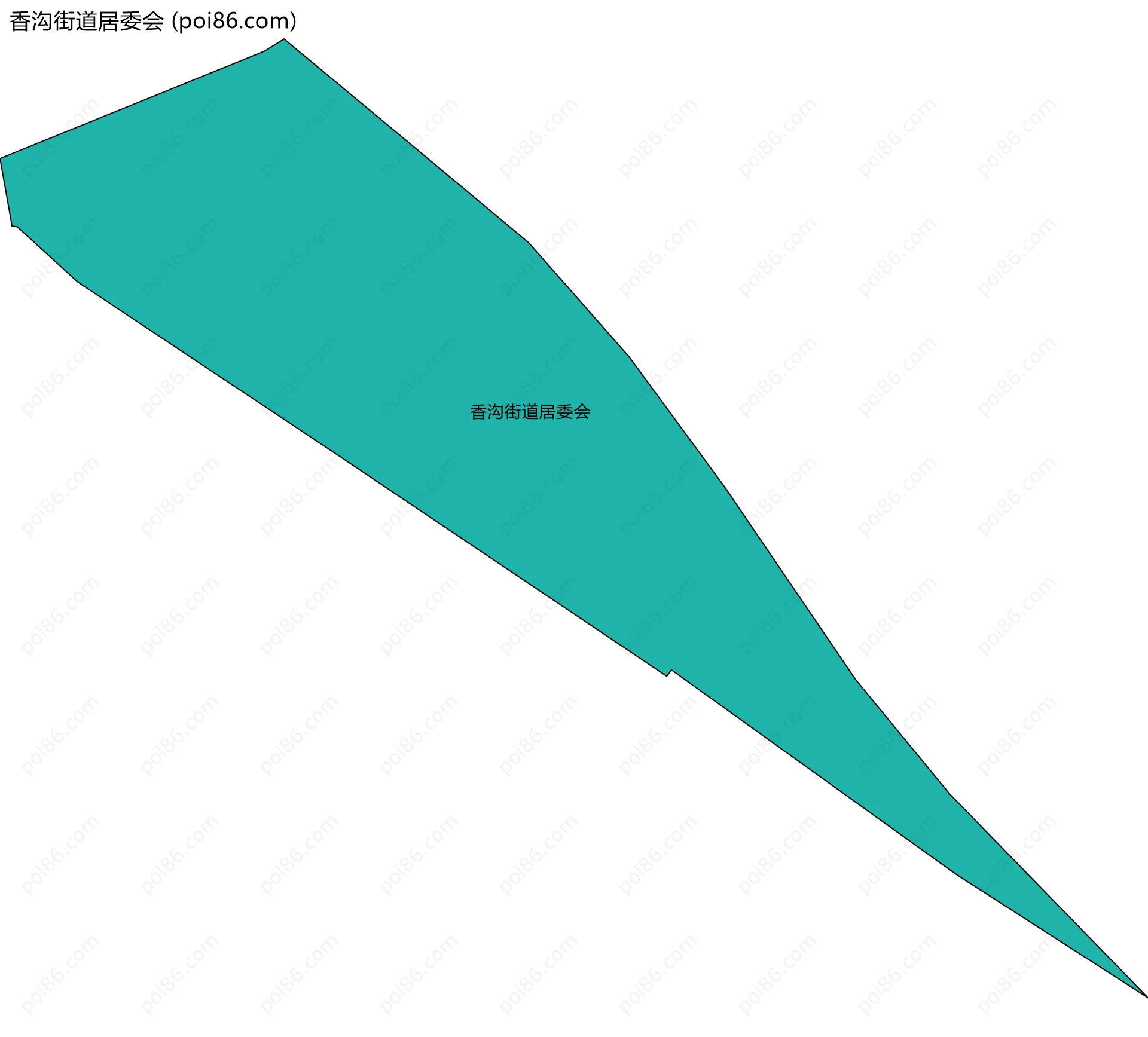 香沟街道居委会边界地图
