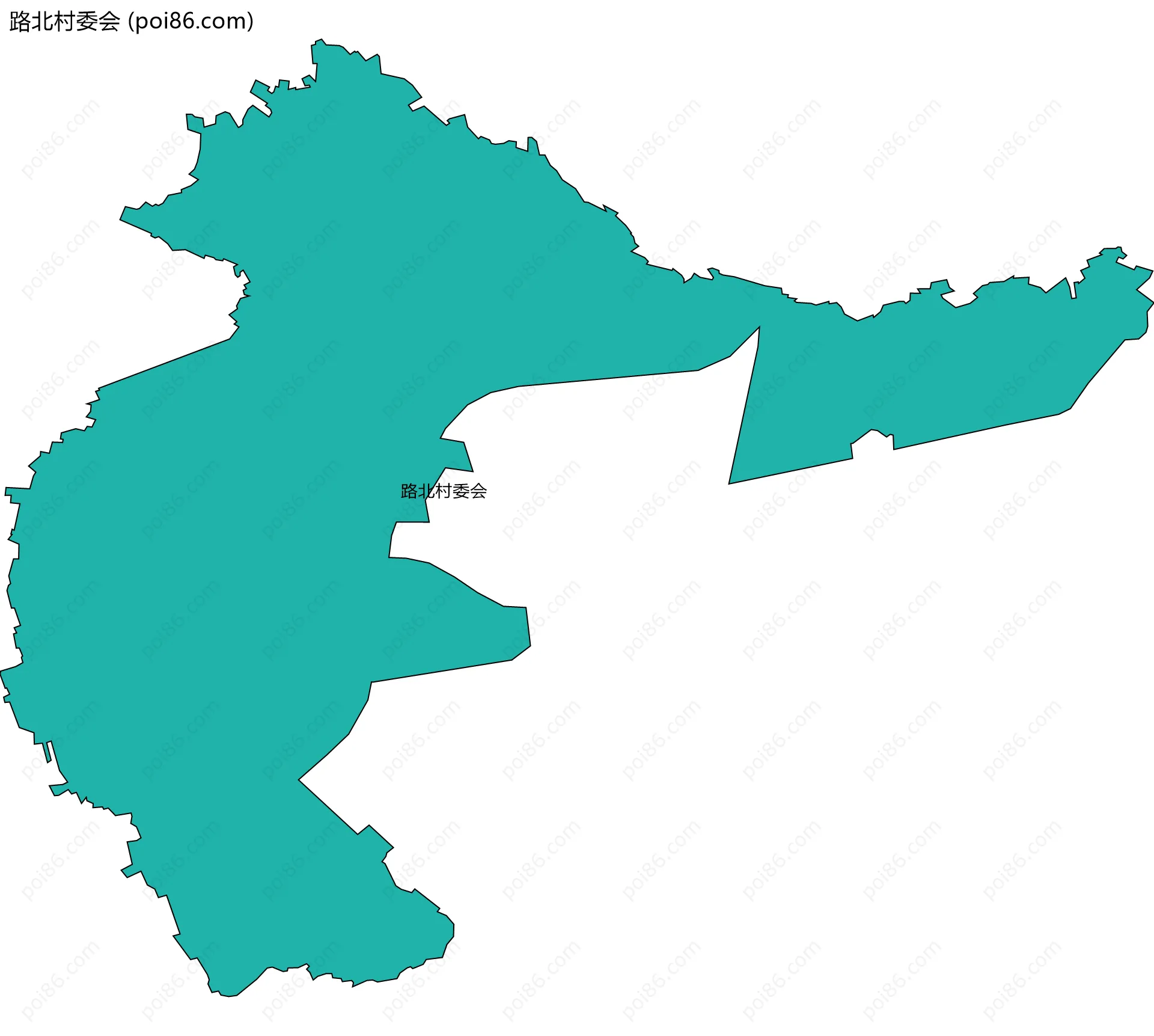 路北村委会边界地图