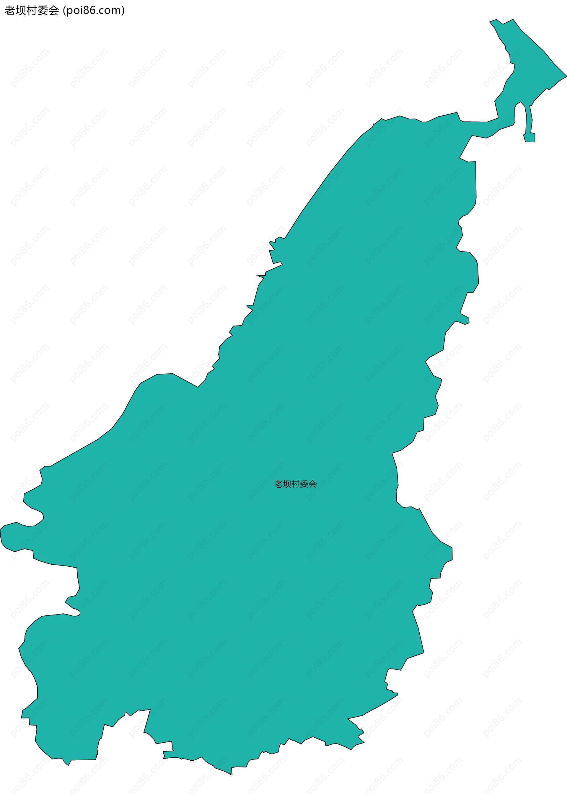 老坝村委会边界地图