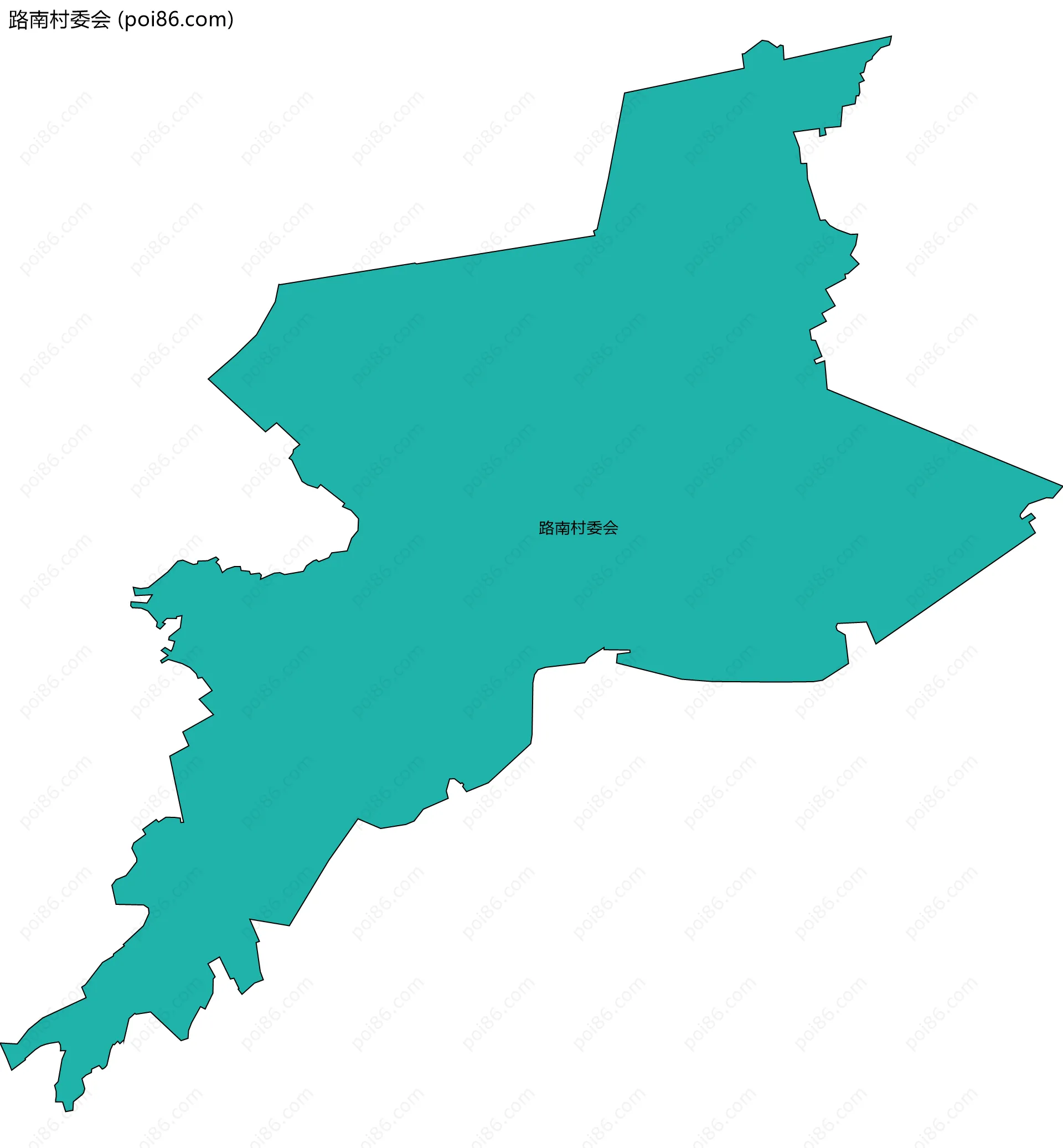 路南村委会边界地图
