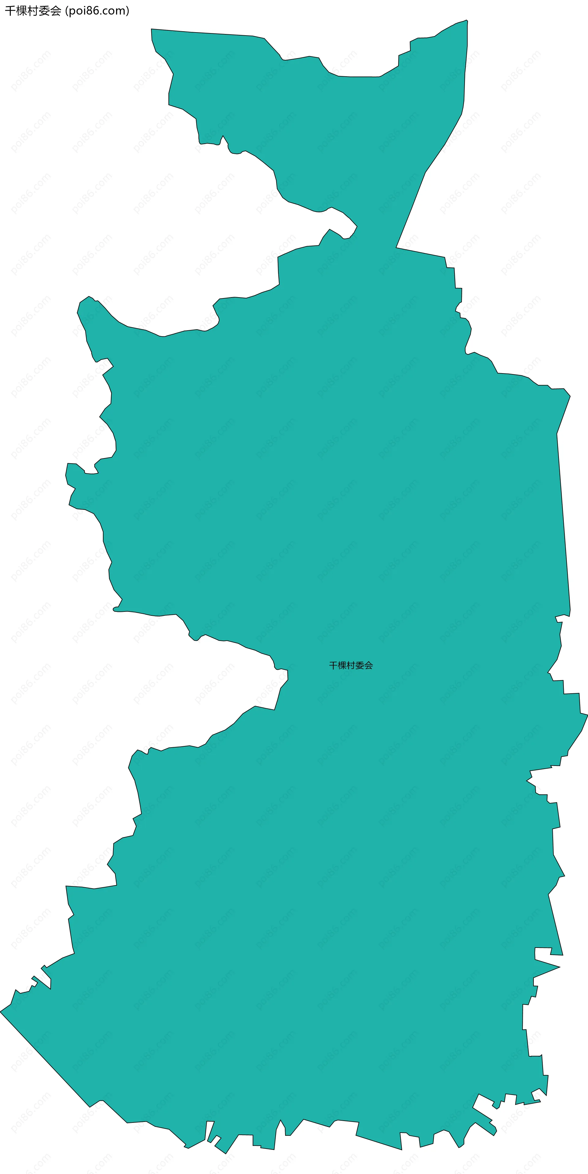 千棵村委会边界地图