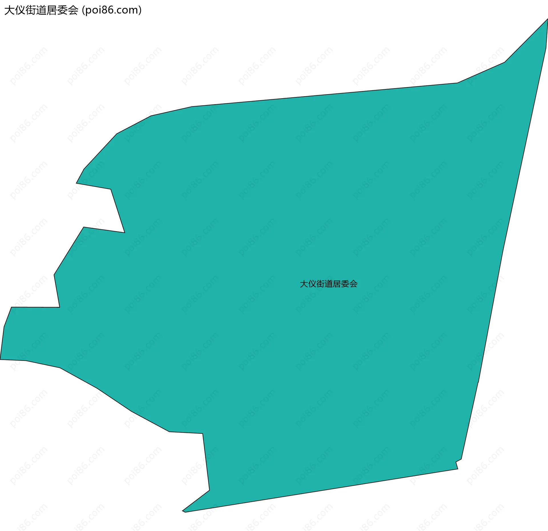 大仪街道居委会边界地图