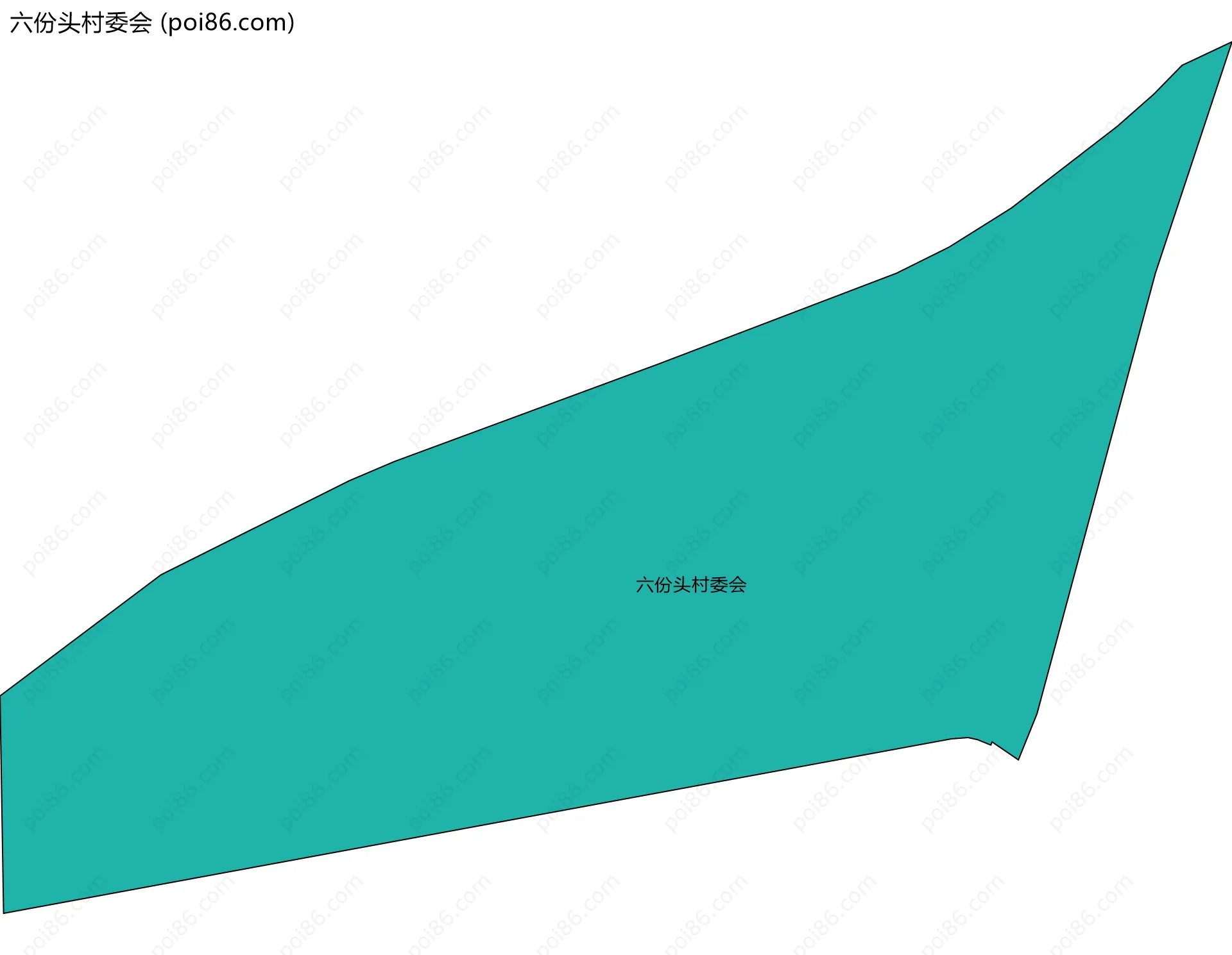 六份头村委会边界地图