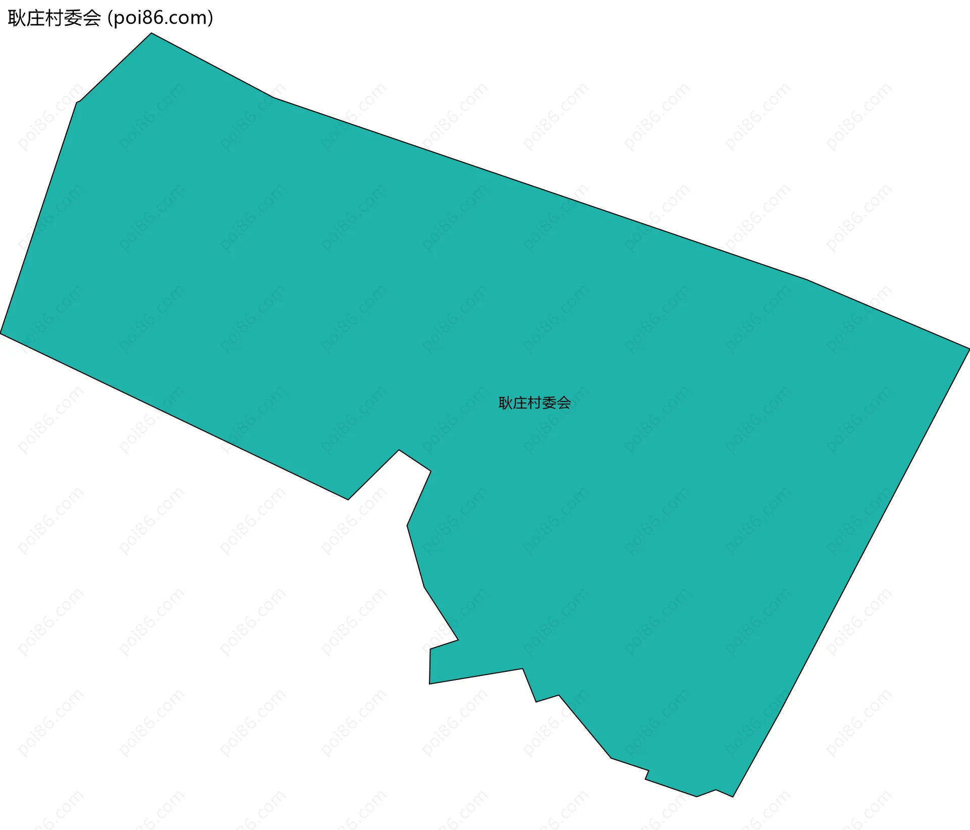 耿庄村委会边界地图
