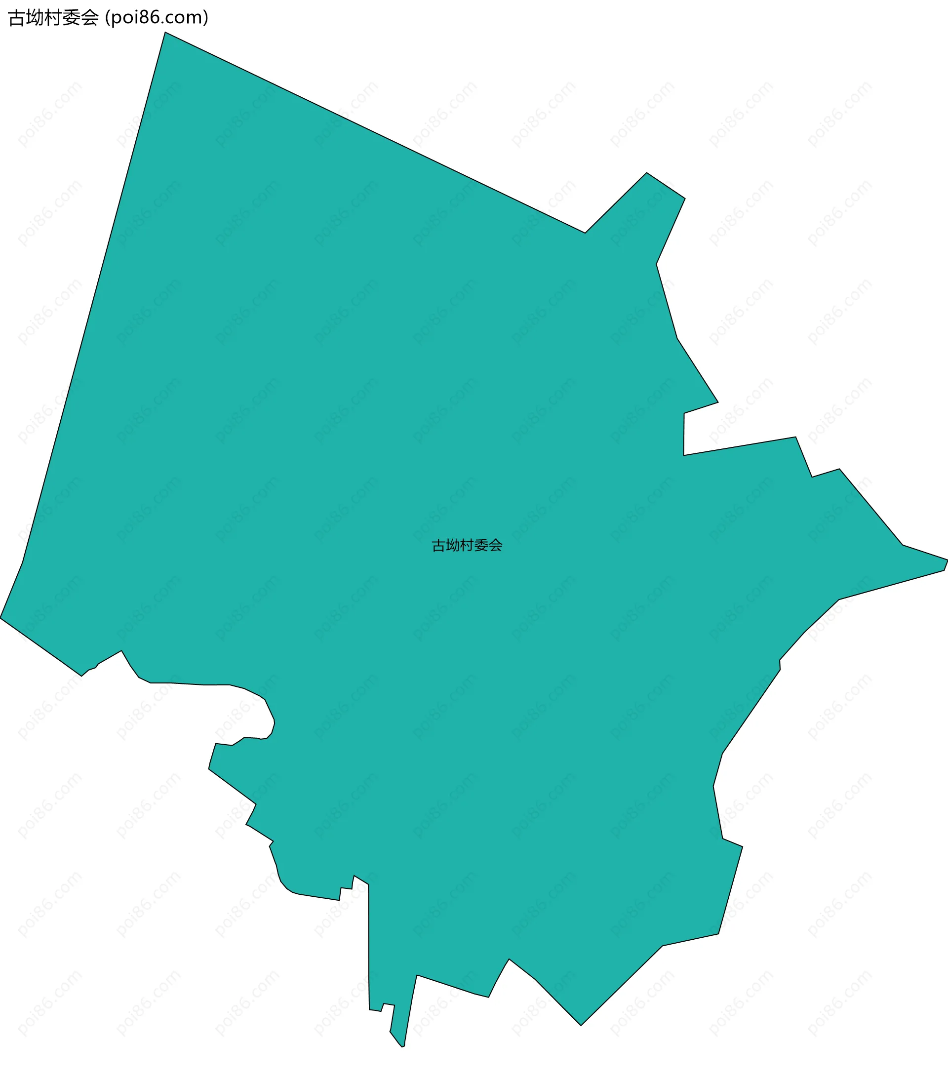 古坳村委会边界地图