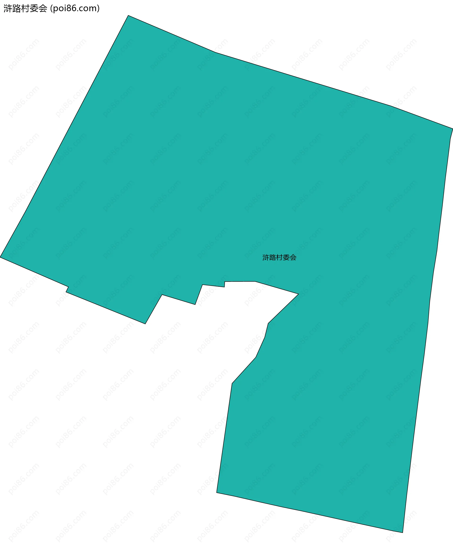 浒路村委会边界地图