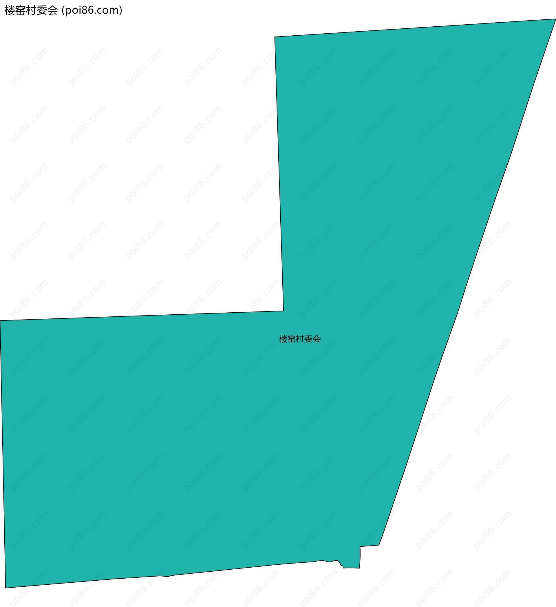 楼窑村委会边界地图