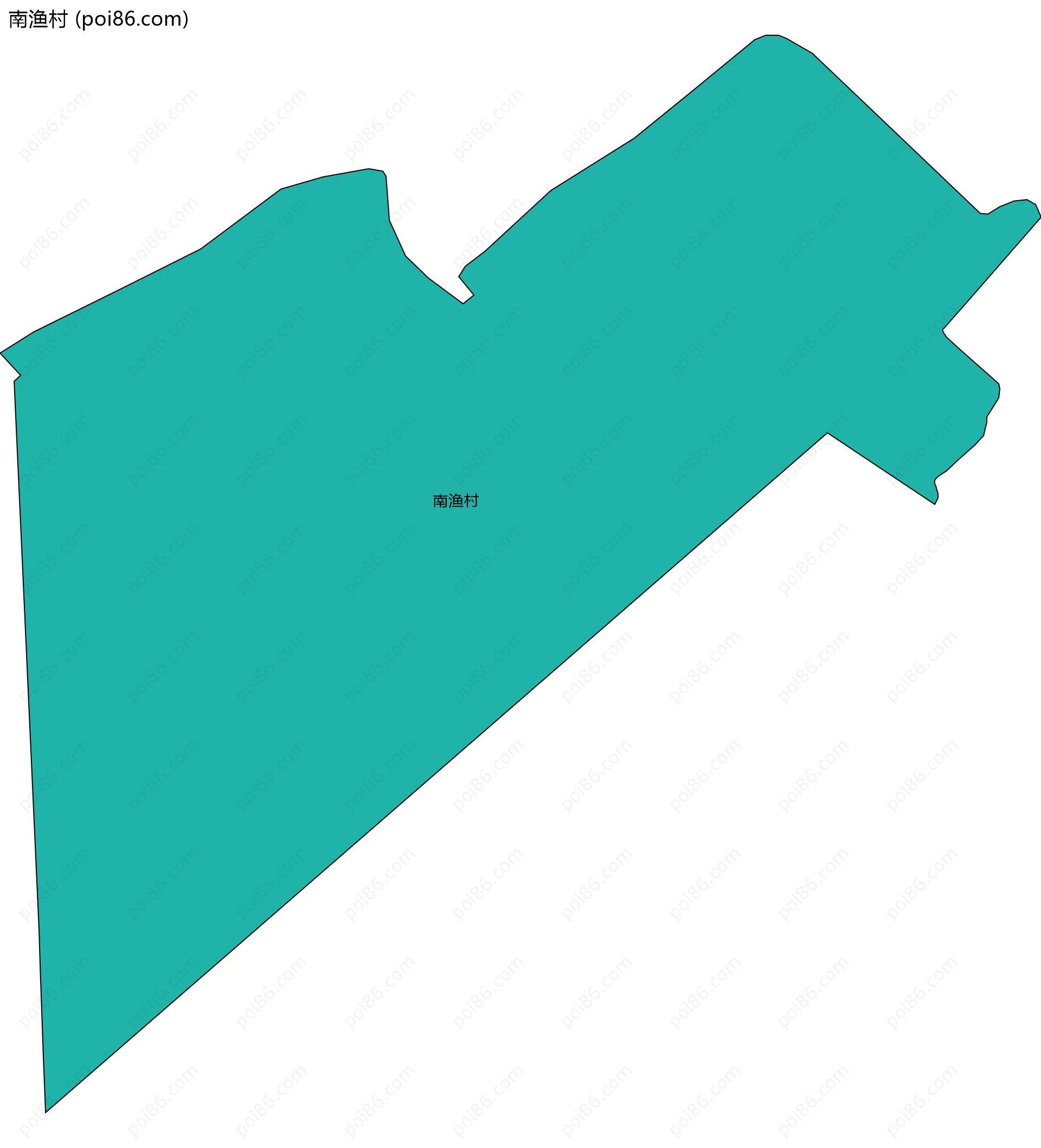 南渔村边界地图