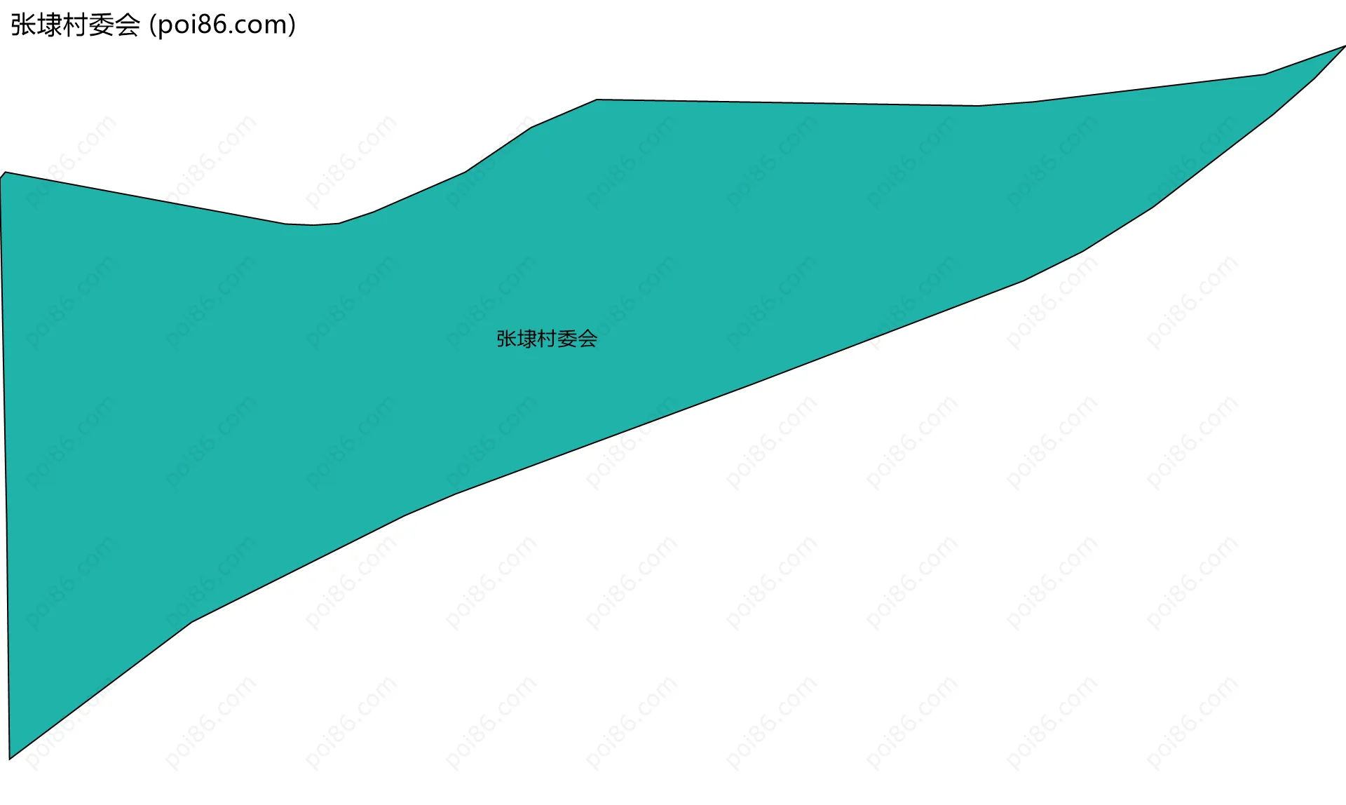 张埭村委会边界地图