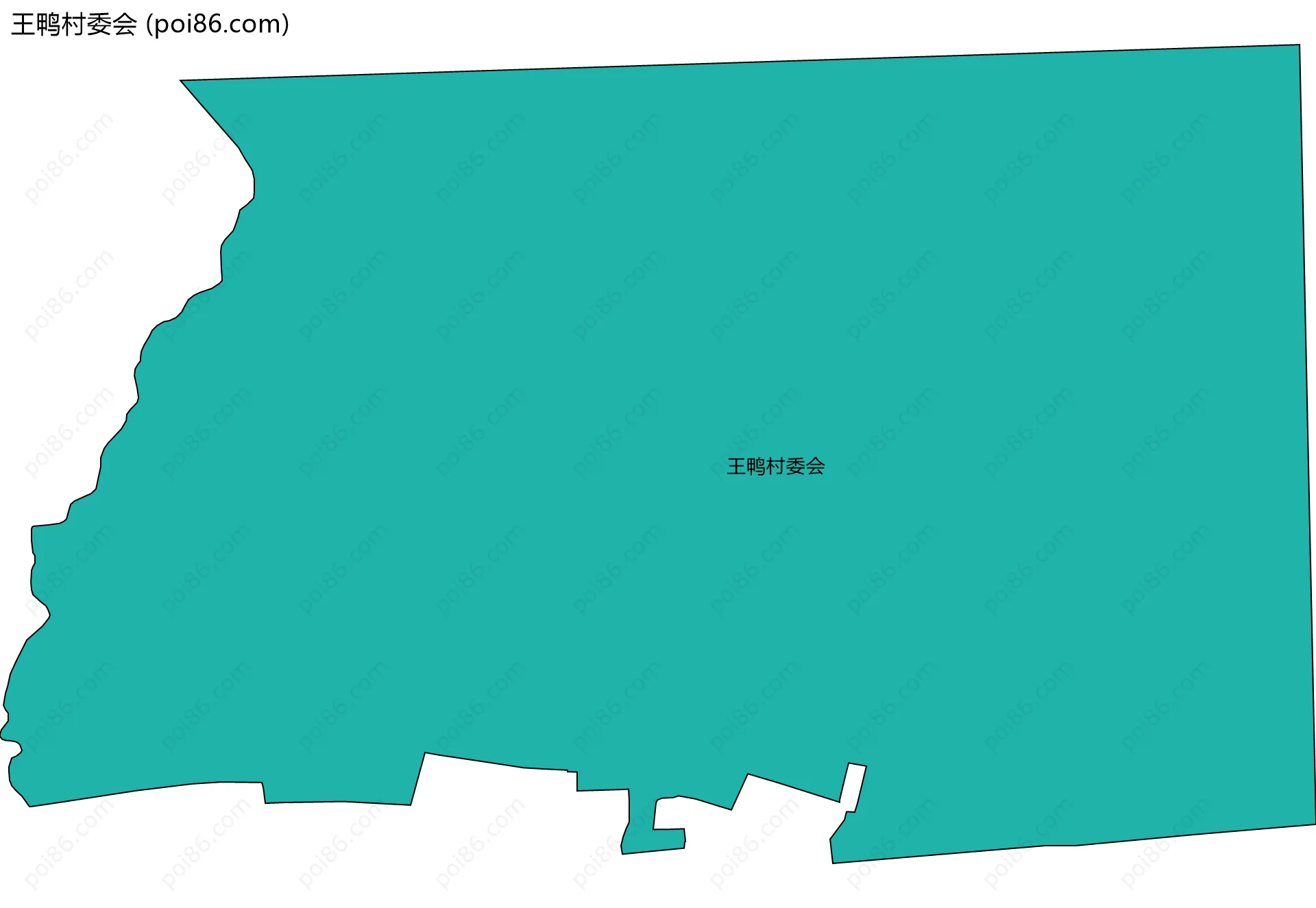 王鸭村委会边界地图