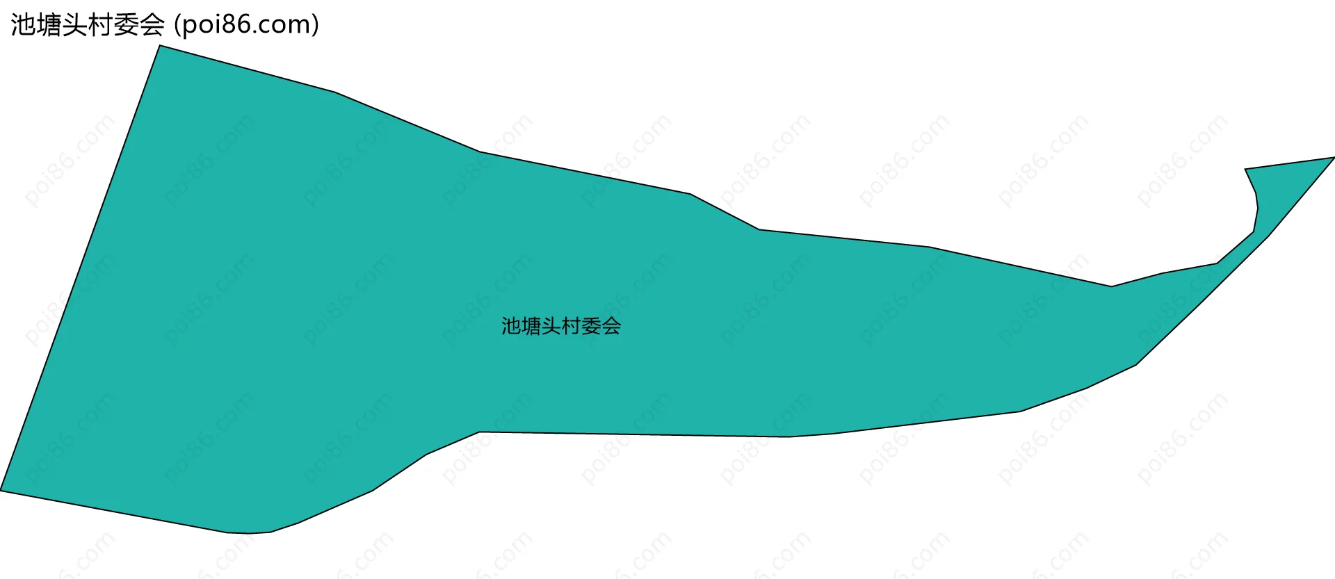 池塘头村委会边界地图