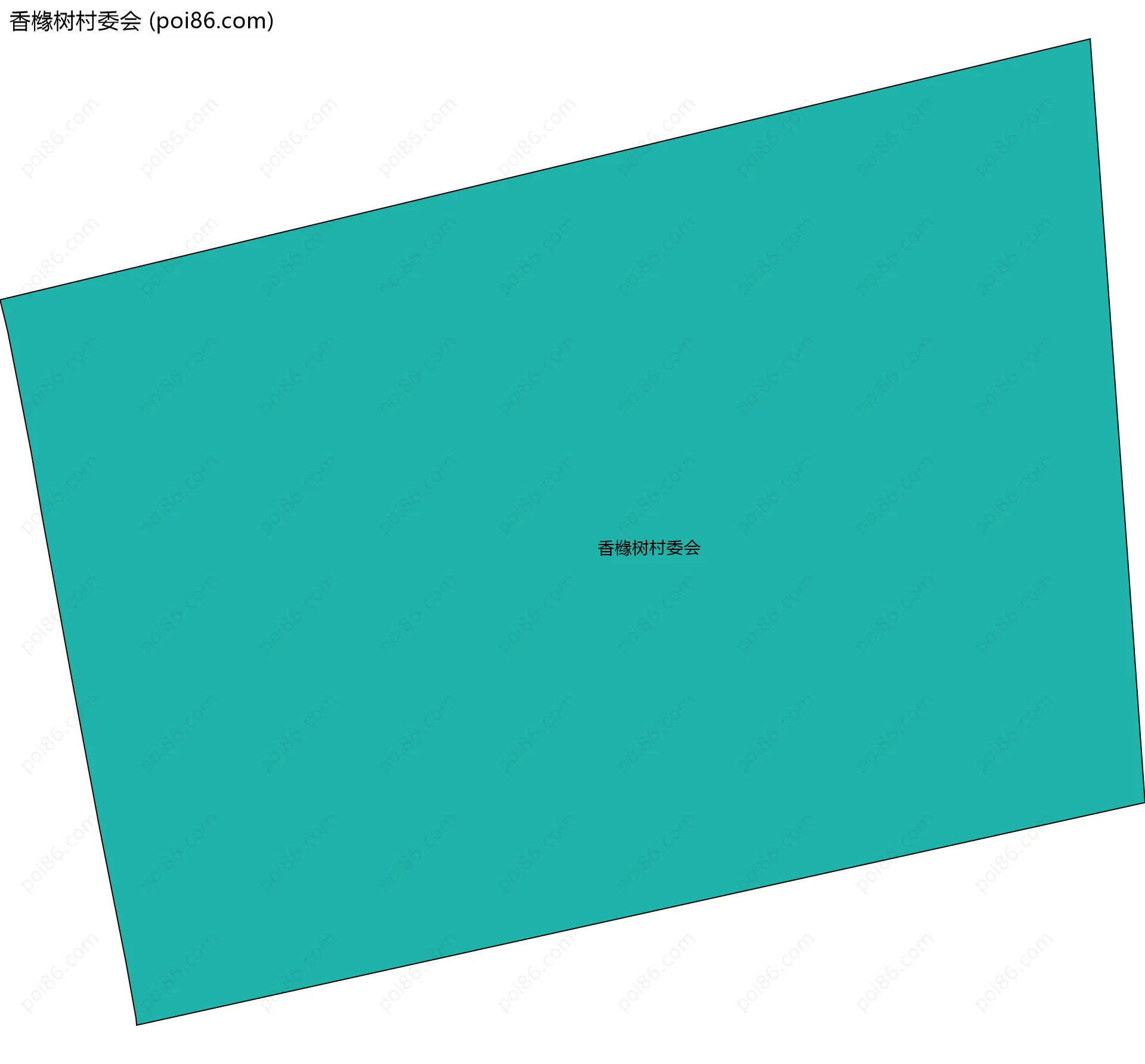 香橼树村委会边界地图