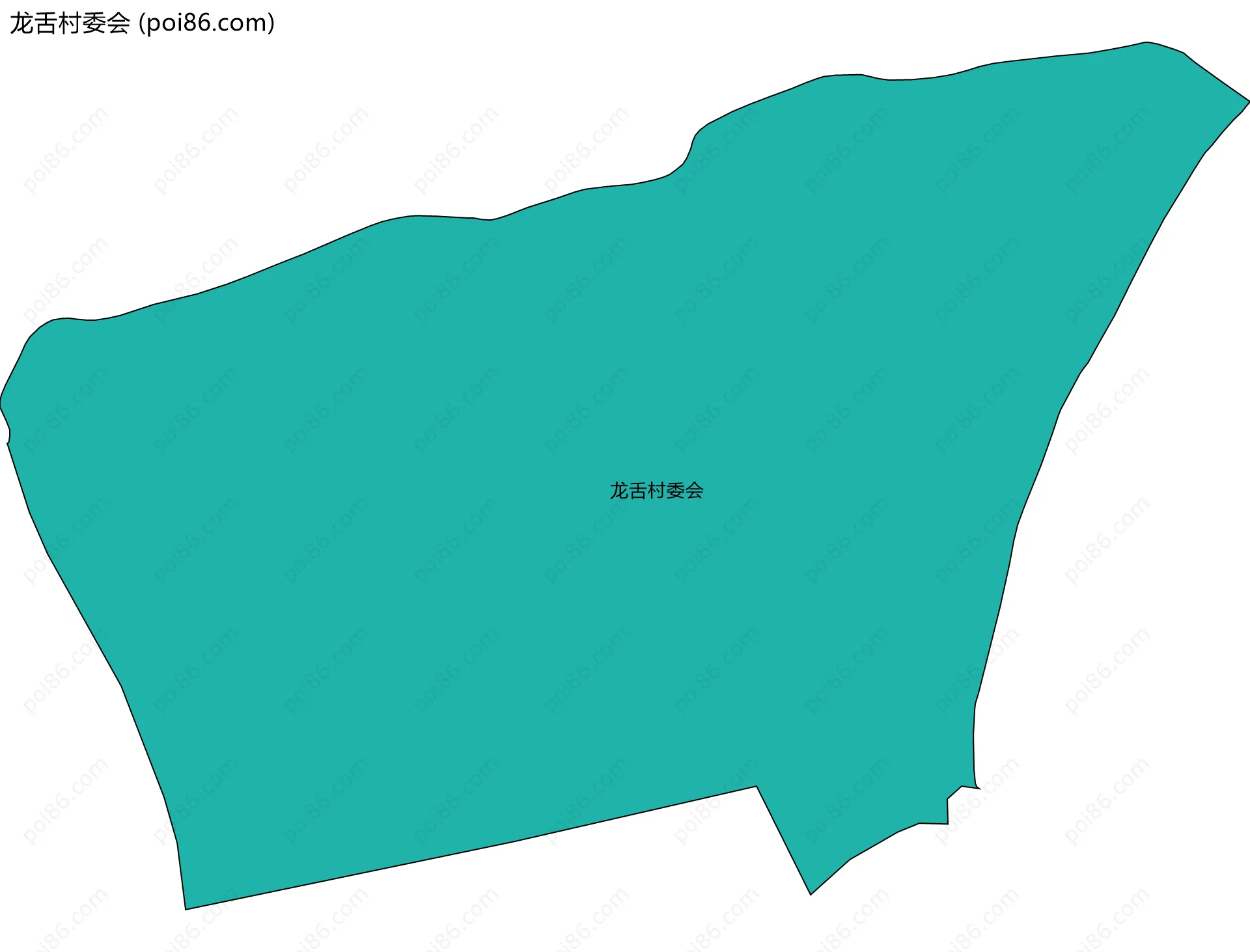龙舌村委会边界地图